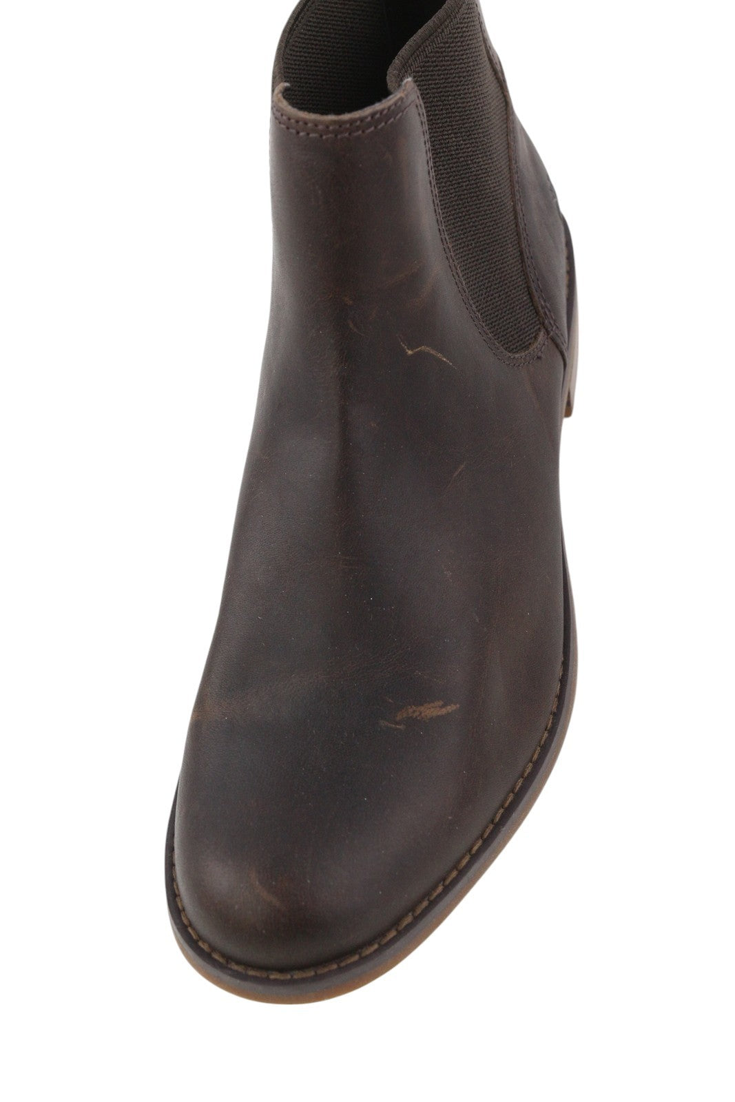 TIMBERLAND A1KHW moteriški aulinukai EU38/38.5 tamsiai rudi odiniai batai iki kulkšnies migdolų nosies. 