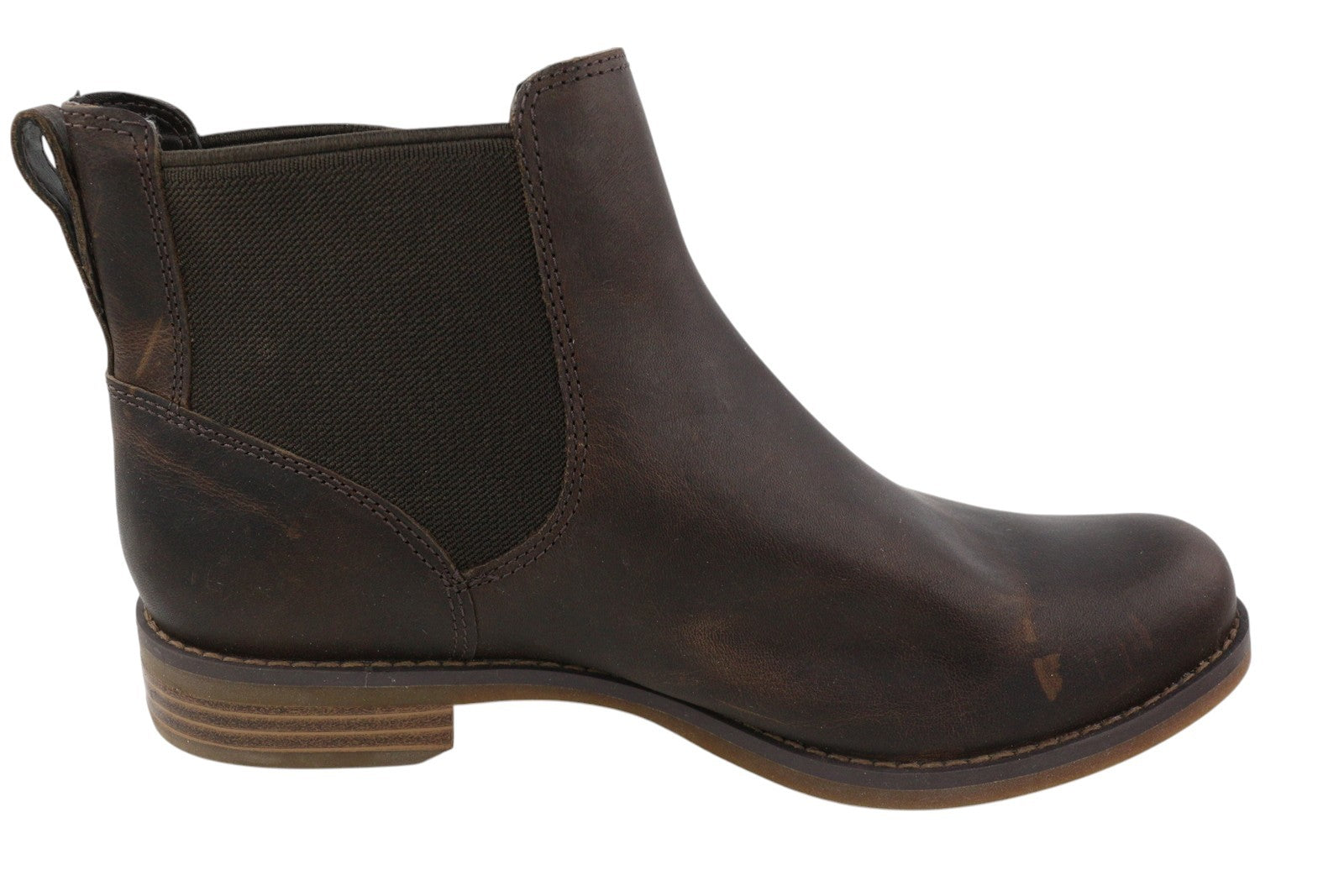 TIMBERLAND A1KHW moteriški aulinukai EU38/38.5 tamsiai rudi odiniai batai iki kulkšnies migdolų nosies. 