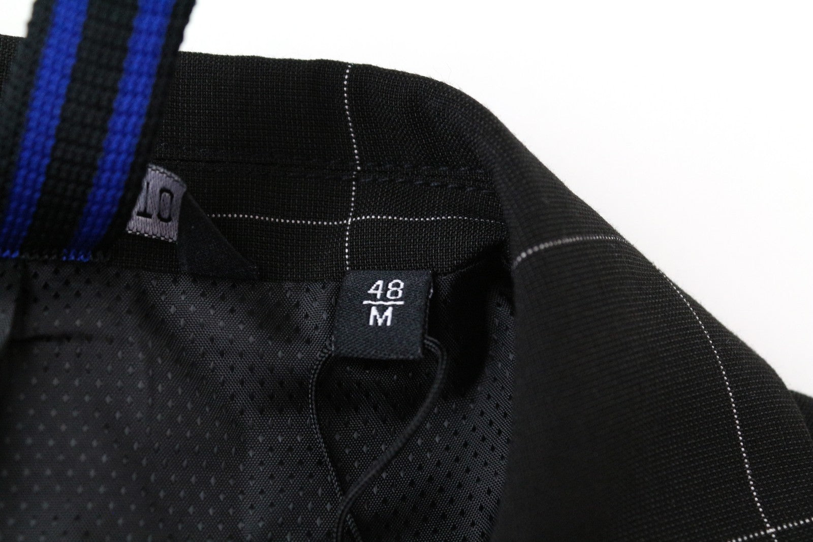 ANTONY MORATO vyriškas juodas švarkas M, plonas, languotas, vieneilis 