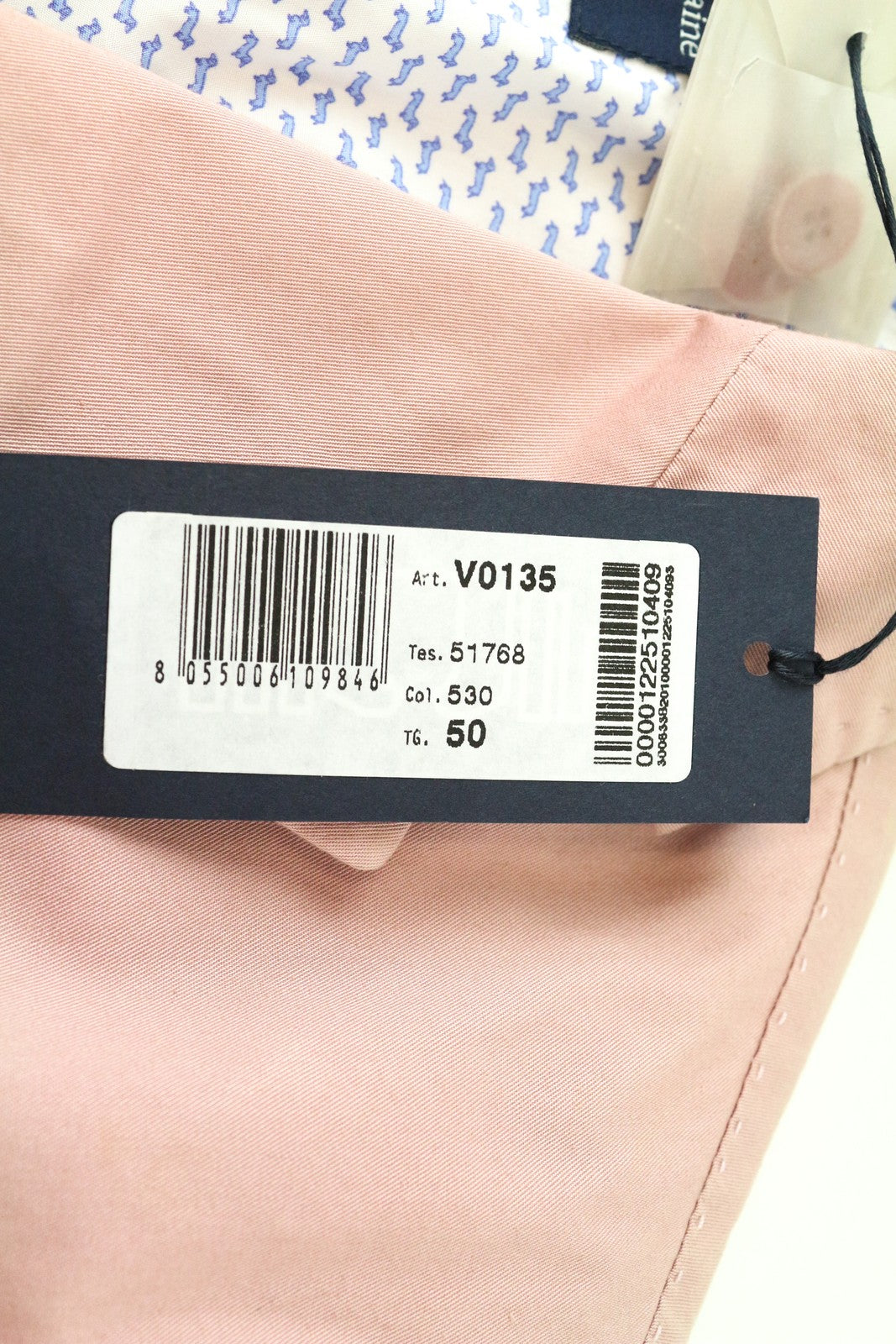 HARMONT &amp; BLAINE vyriškas rožinis švarkas be pamušalo, su ventiliacija, vienaeilis 