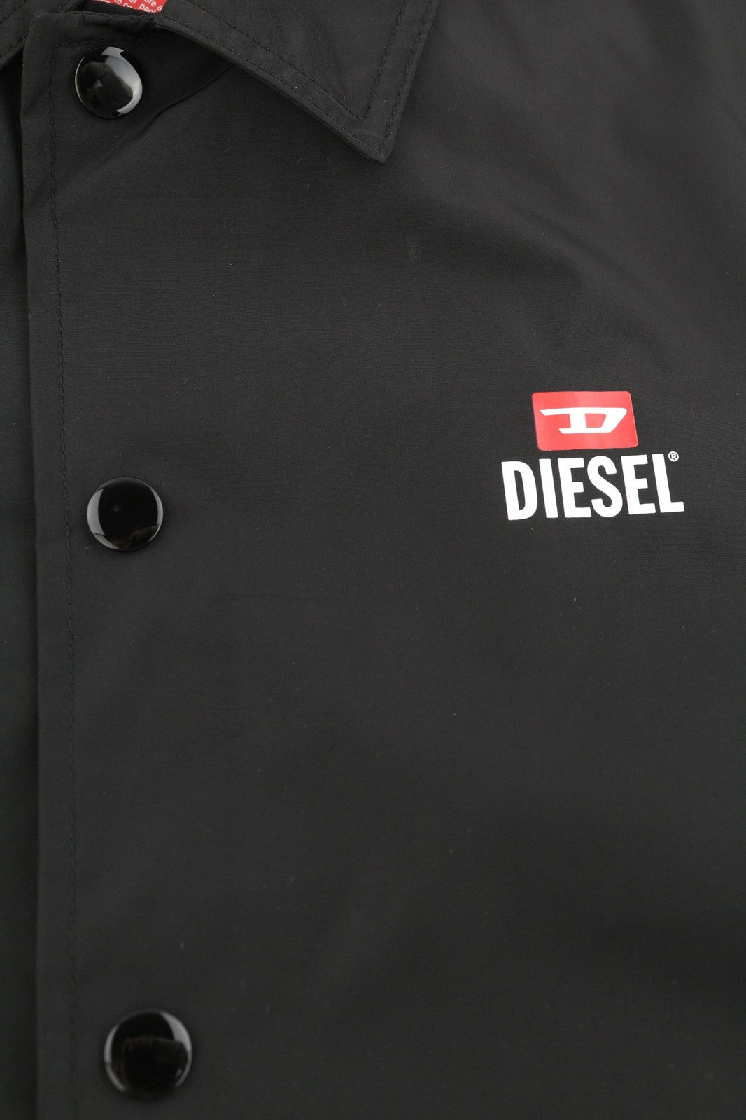 DIESEL J-Coal-New Print vyriška striukė S, juoda, dengta paminkštintomis spaudėmis, RRP 230 € 