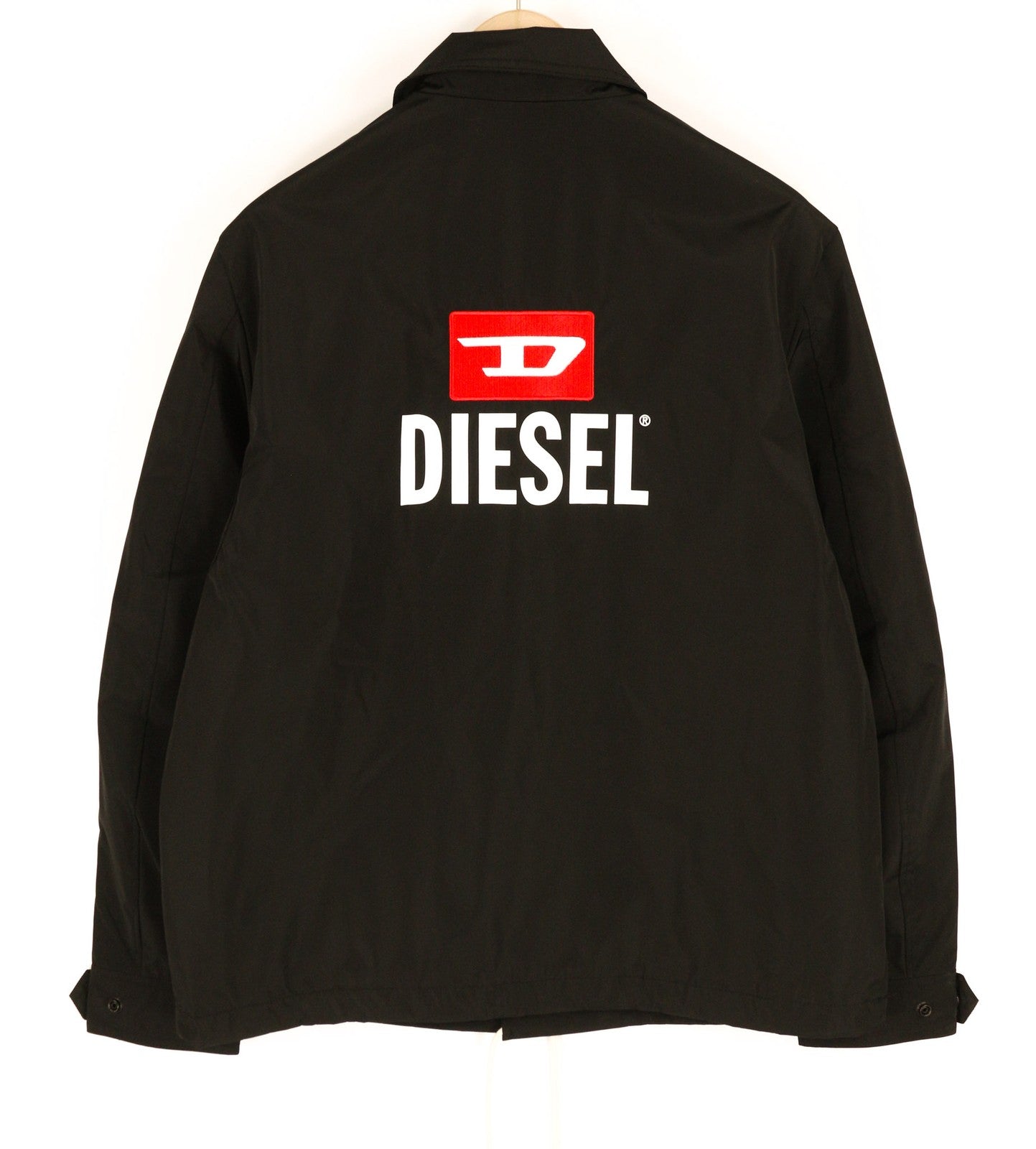 DIESEL J-Coal-New Print vyriška striukė S, juoda, dengta paminkštintomis spaudėmis, RRP 230 € 