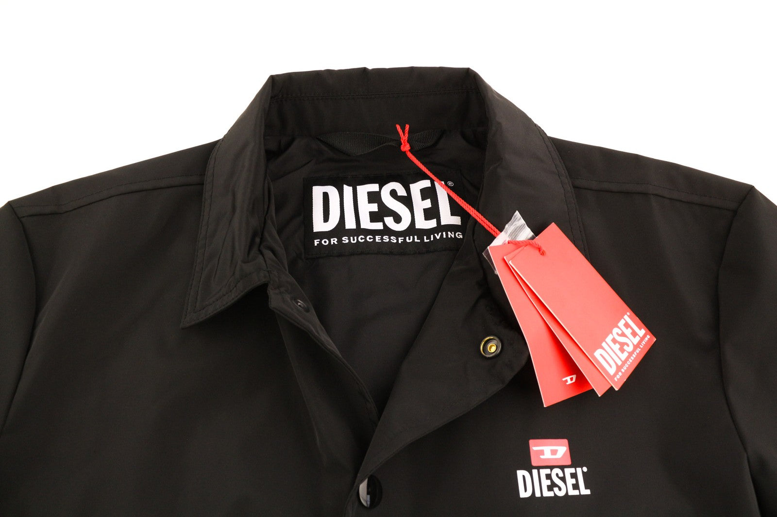 DIESEL J-Coal-New Print vyriška striukė S, juoda, dengta paminkštintomis spaudėmis, RRP 230 € 