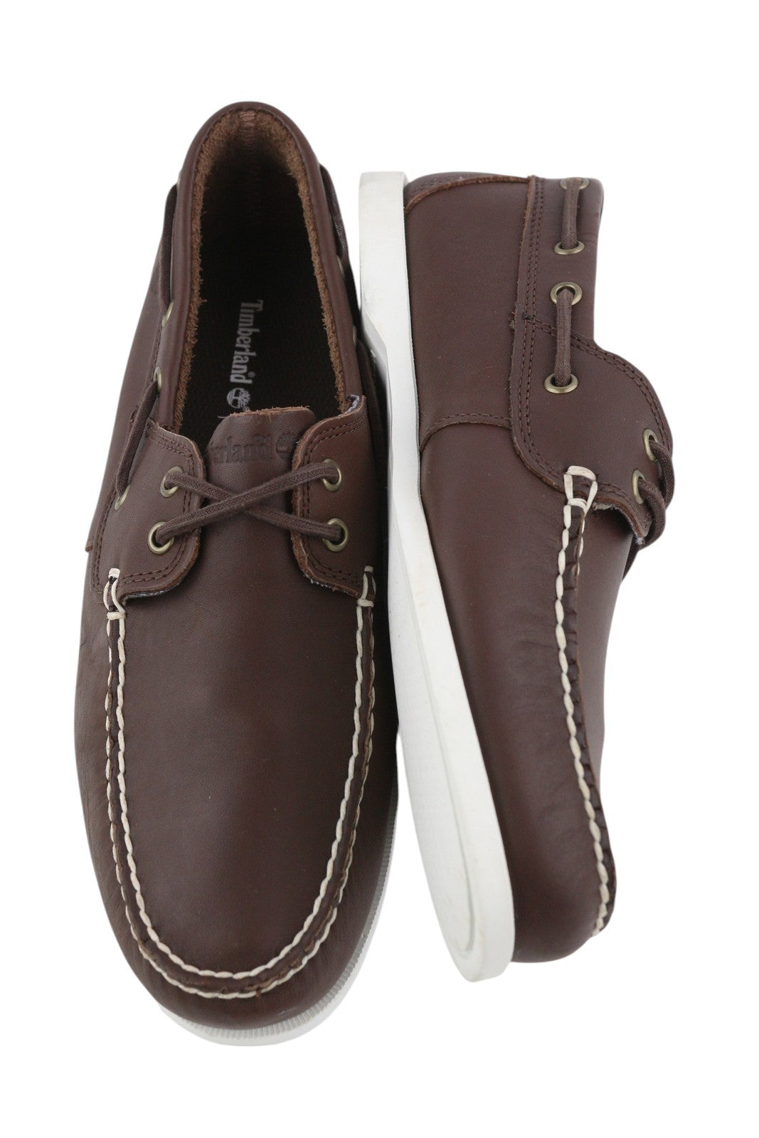 TIMBERLAND A199T vyriški batai EU43/43.5 rudi odiniai „Ortholite“ nepaliekantys mokasinai 