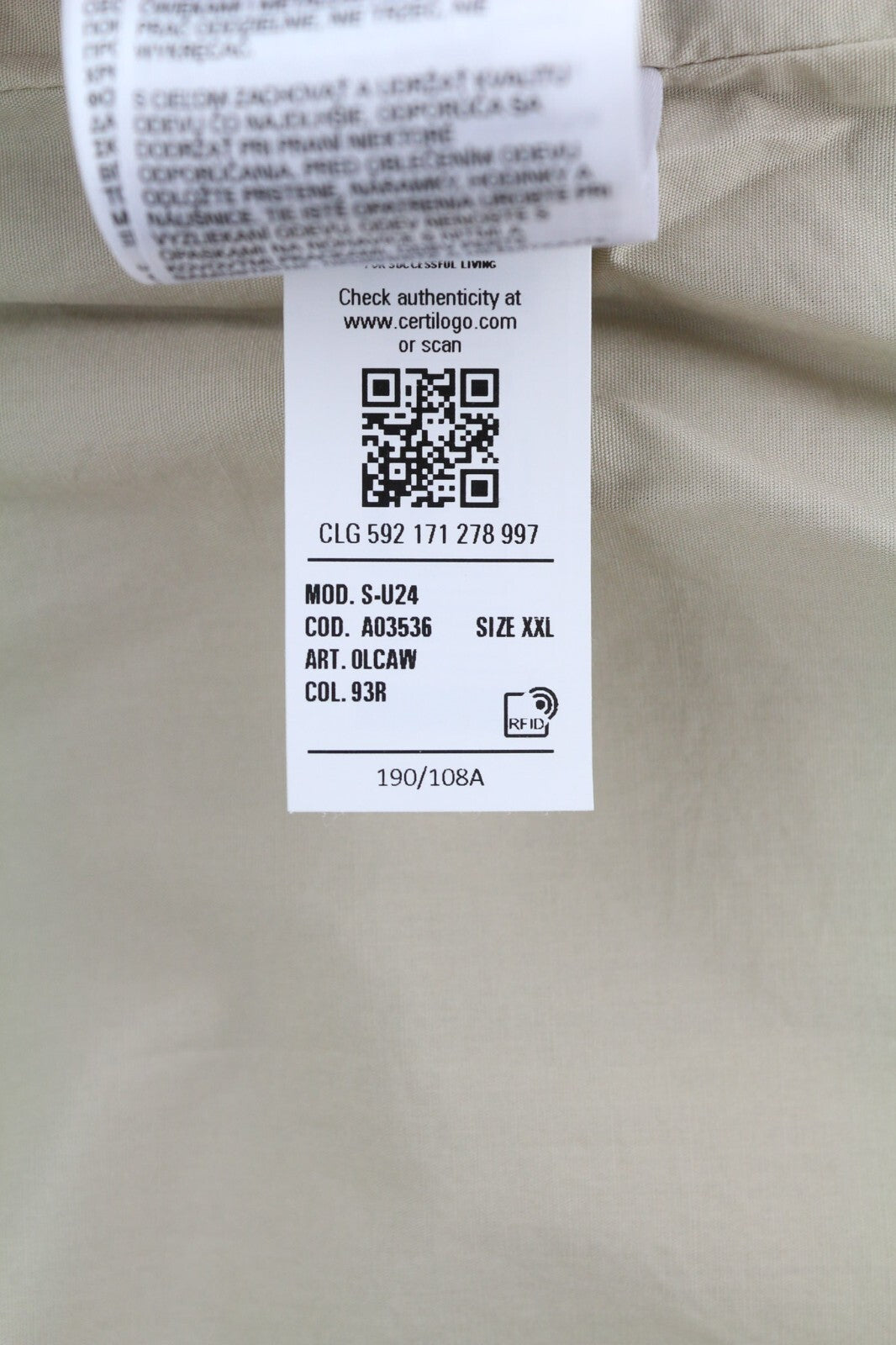 DIESEL S-U24 vyriška striukė su spaudėmis, dengta apykakle, RRP 275 € 