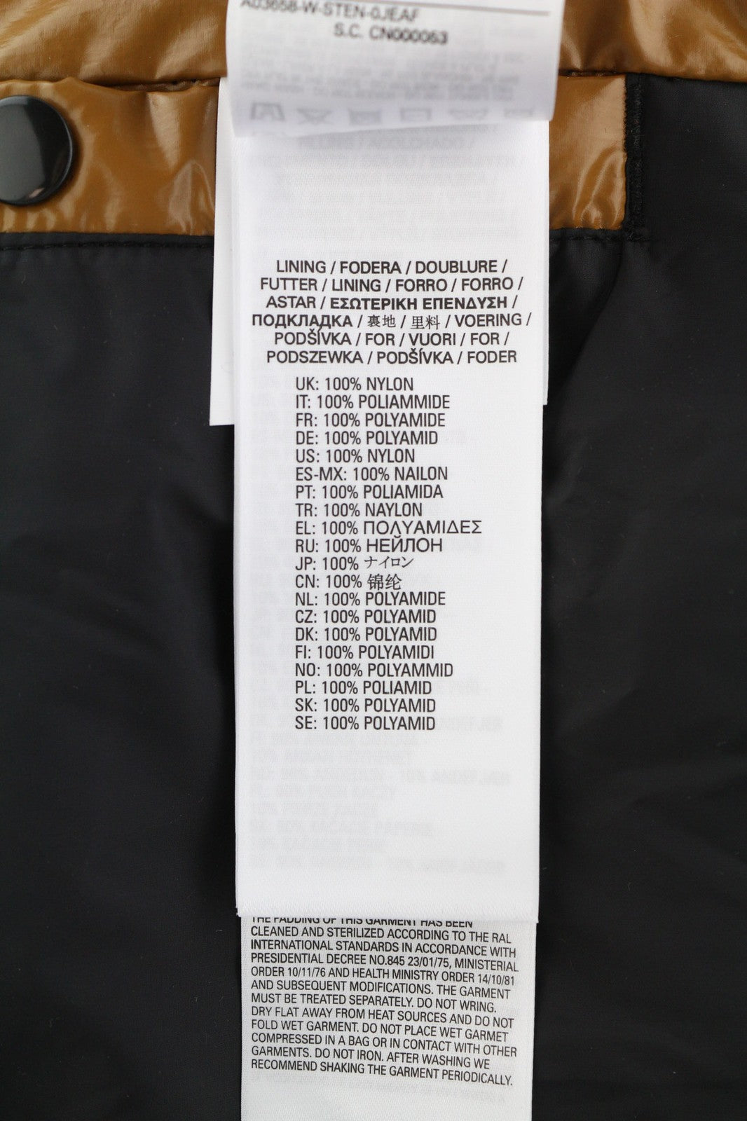 DIESEL W-Sten vyriška striukė L, ruda, pūsta, ančių pūkų užpildu, dygsniuota, RRP 395 € 