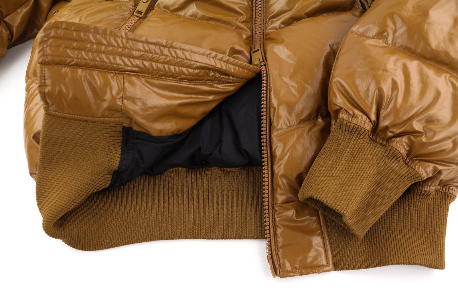 DIESEL W-Sten vyriška striukė L, ruda, pūsta, ančių pūkų užpildu, dygsniuota, RRP 395 € 