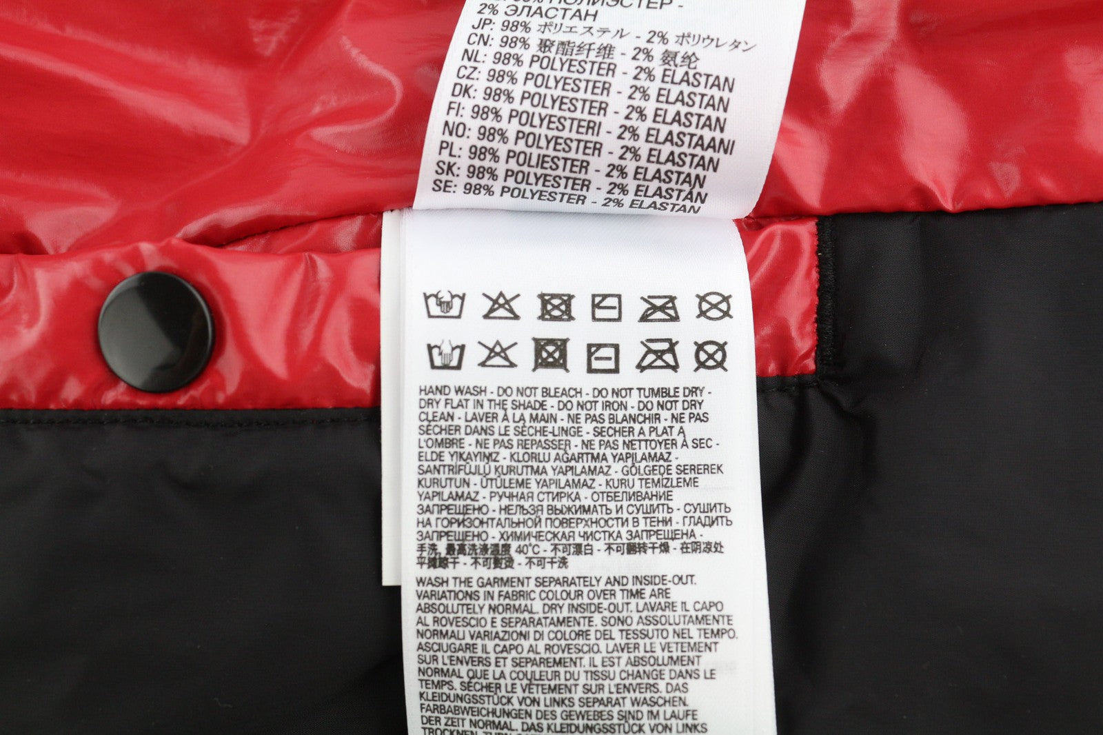 DIESEL W-Sten vyriška striukė L, raudona, pūsta, ančių pūkų užpildu, dygsniuota, RRP 395 € 