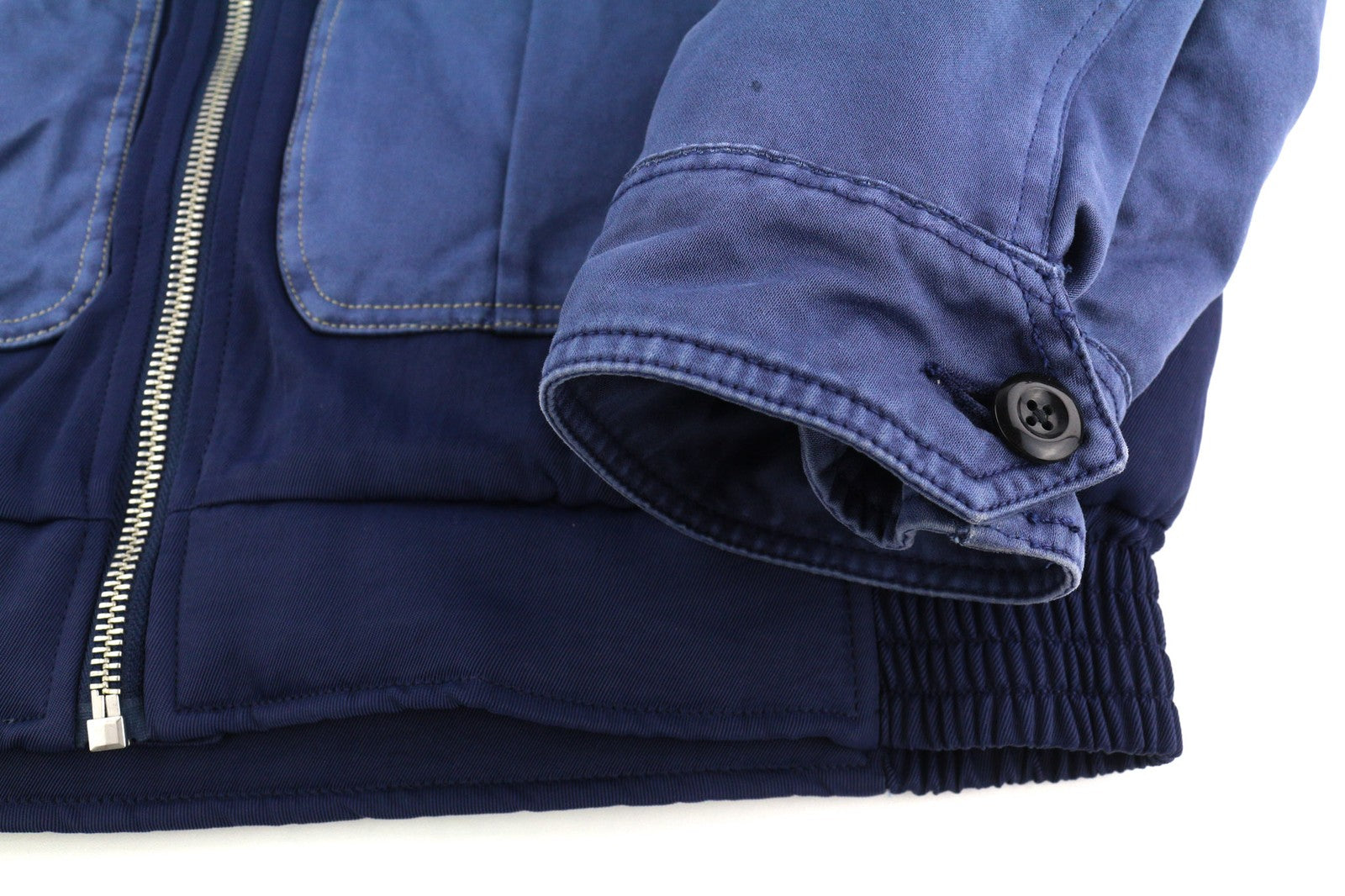 DIESEL W-Manfred vyriška striukė XL su užtrauktuku ir paminkštintomis kišenėmis, mėlyna, RRP 395 € 