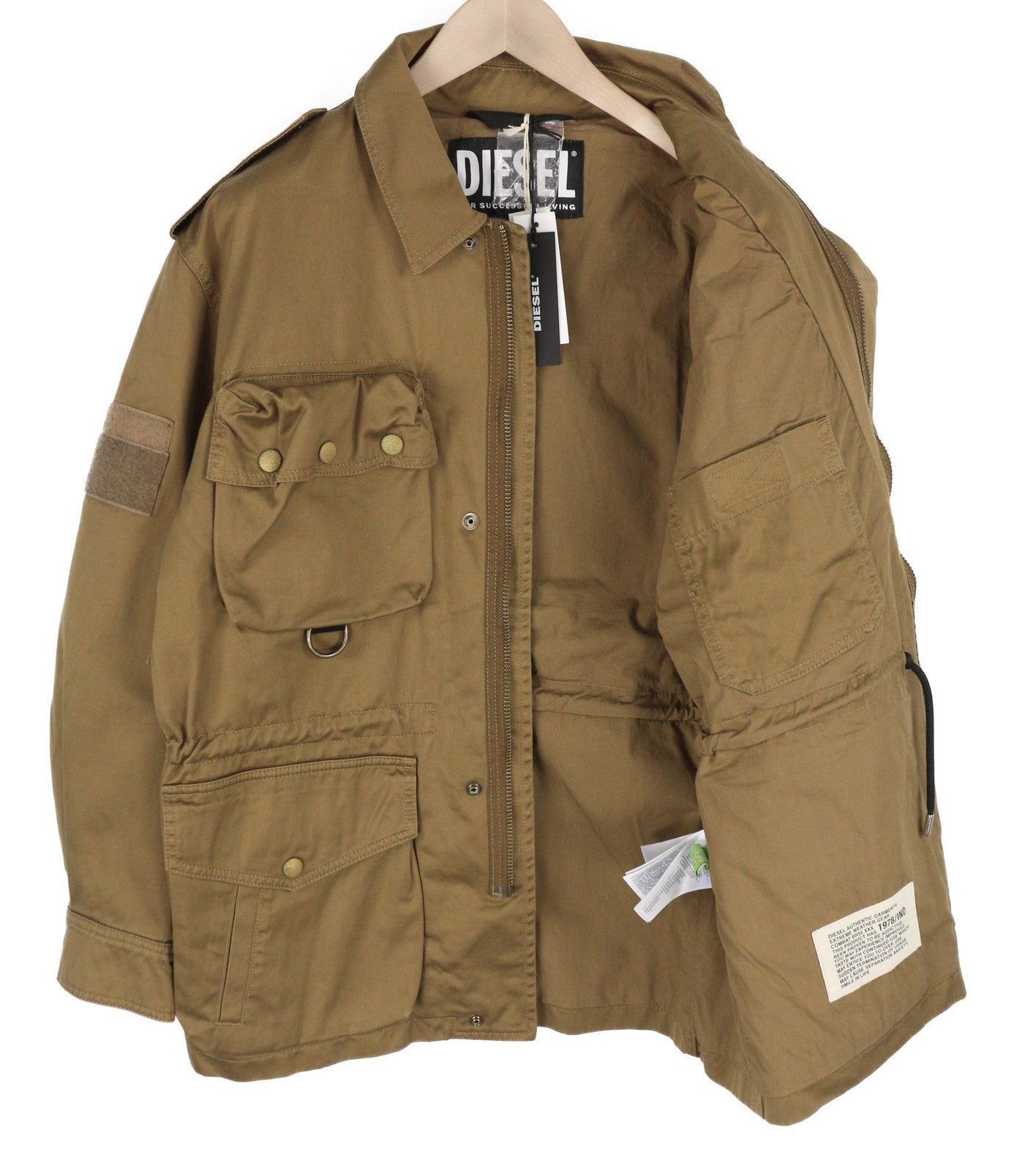 DIESEL J-Loyd vyriška striukė M, ruda, raišteliu su juosmeniu, kišenės, uždėtos, užtrauktukas. RMK 495 €. 