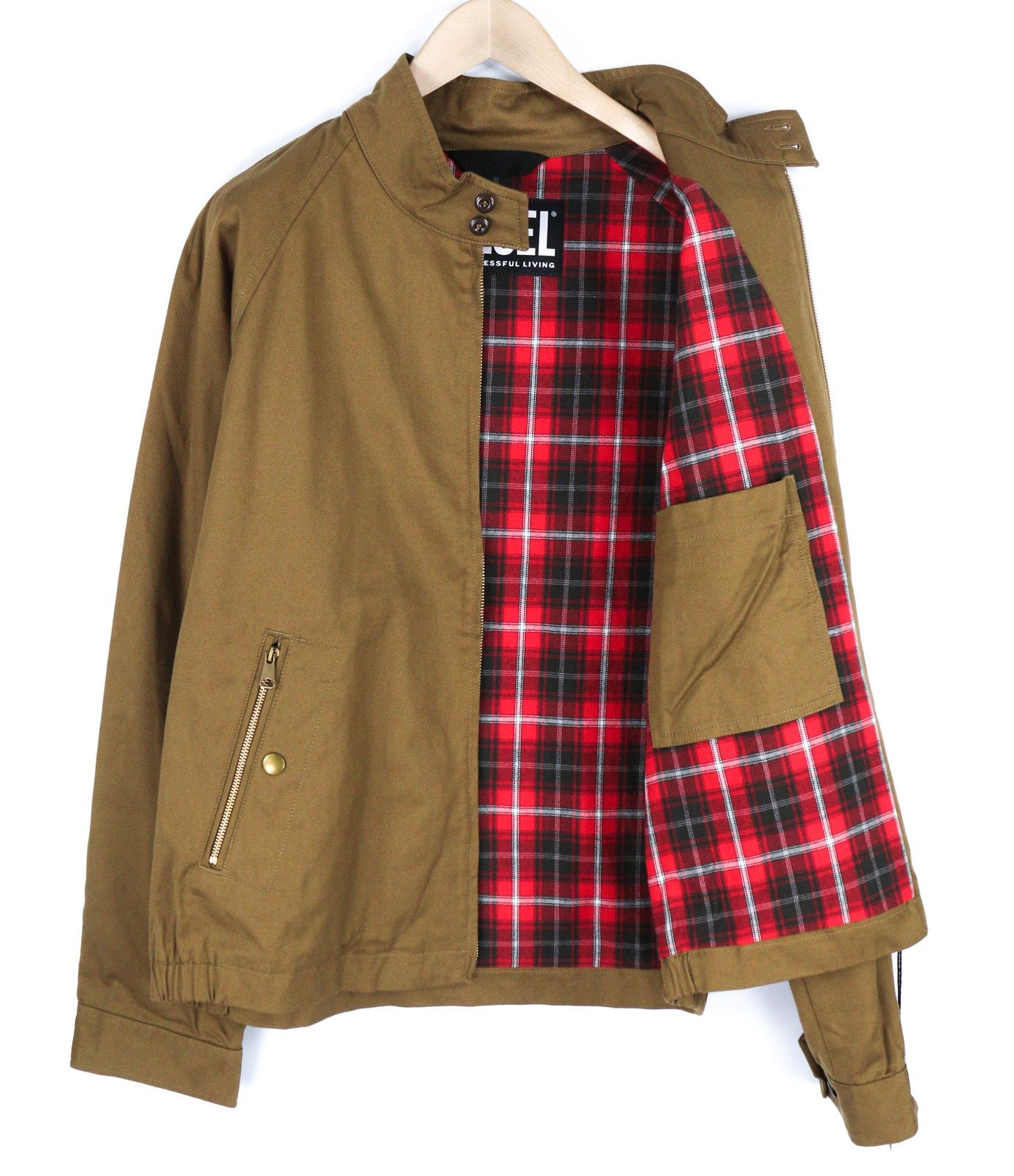 DIESEL J-Harry vyriška striukė, 2XL, ruda, su bomber juostele, lengva, RRP 350 € 