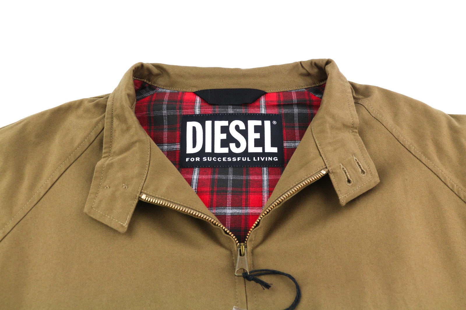 DIESEL J-Harry vyriška striukė, 2XL, ruda, su bomber juostele, lengva, RRP 350 € 