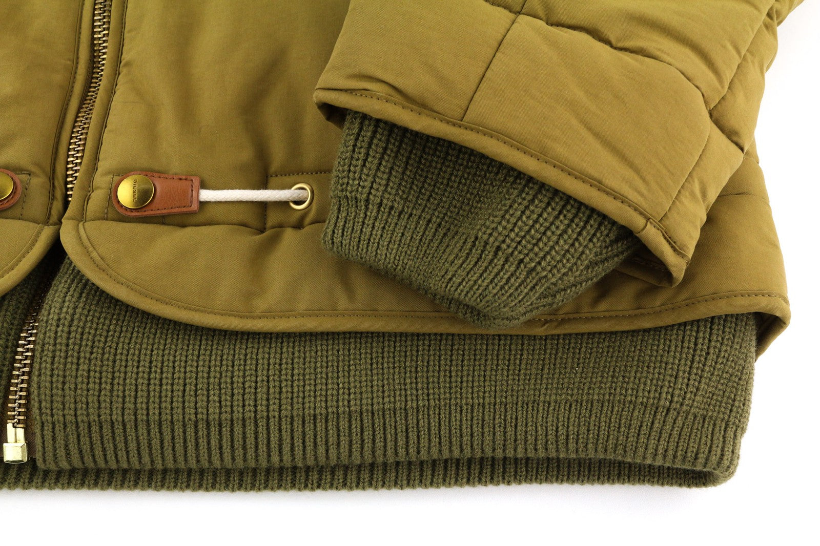 DIESEL W-Spleak vyriška striukė M, ruda, raštuota, pašiltinta, su pamušalu ir pilnu užtrauktuku, RRP 350 € 