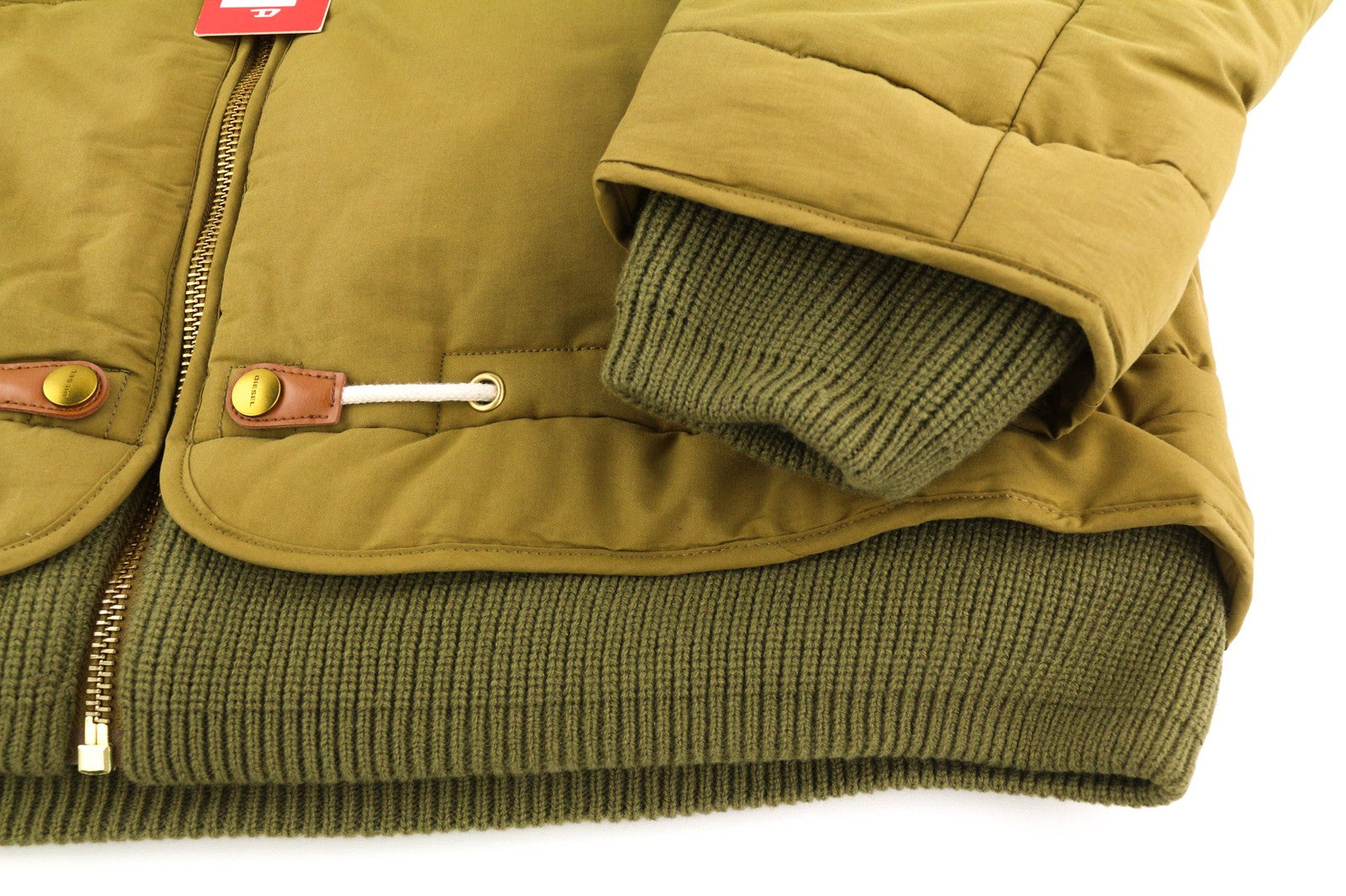 DIESEL W-Spleak vyriška striukė, XL dydžio, ruda, raštuota, izoliuota, su pamušalu ir pilnu užtrauktuku, RRP 350 € 