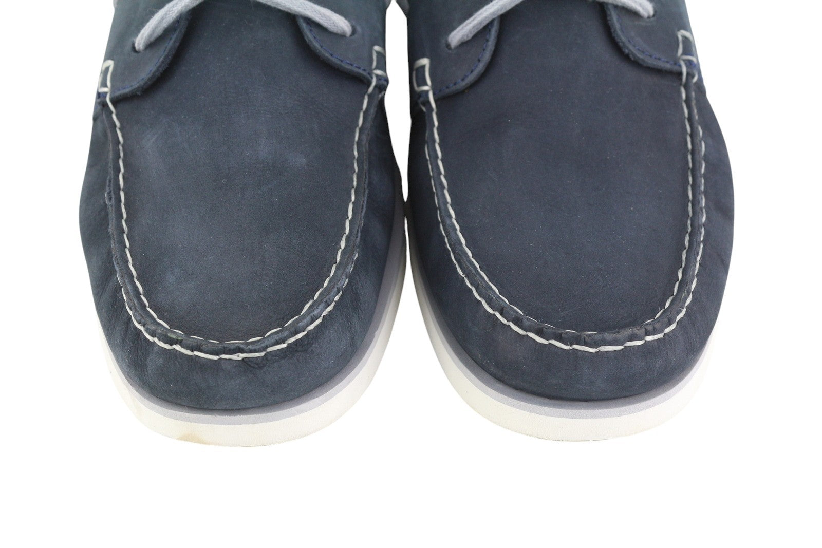 TIMBERLAND A416H vyriški batai, 47.5 dydis, mėlyni, odiniai, užsegami, su raišteliais, „True Cloud“ spalvos. 