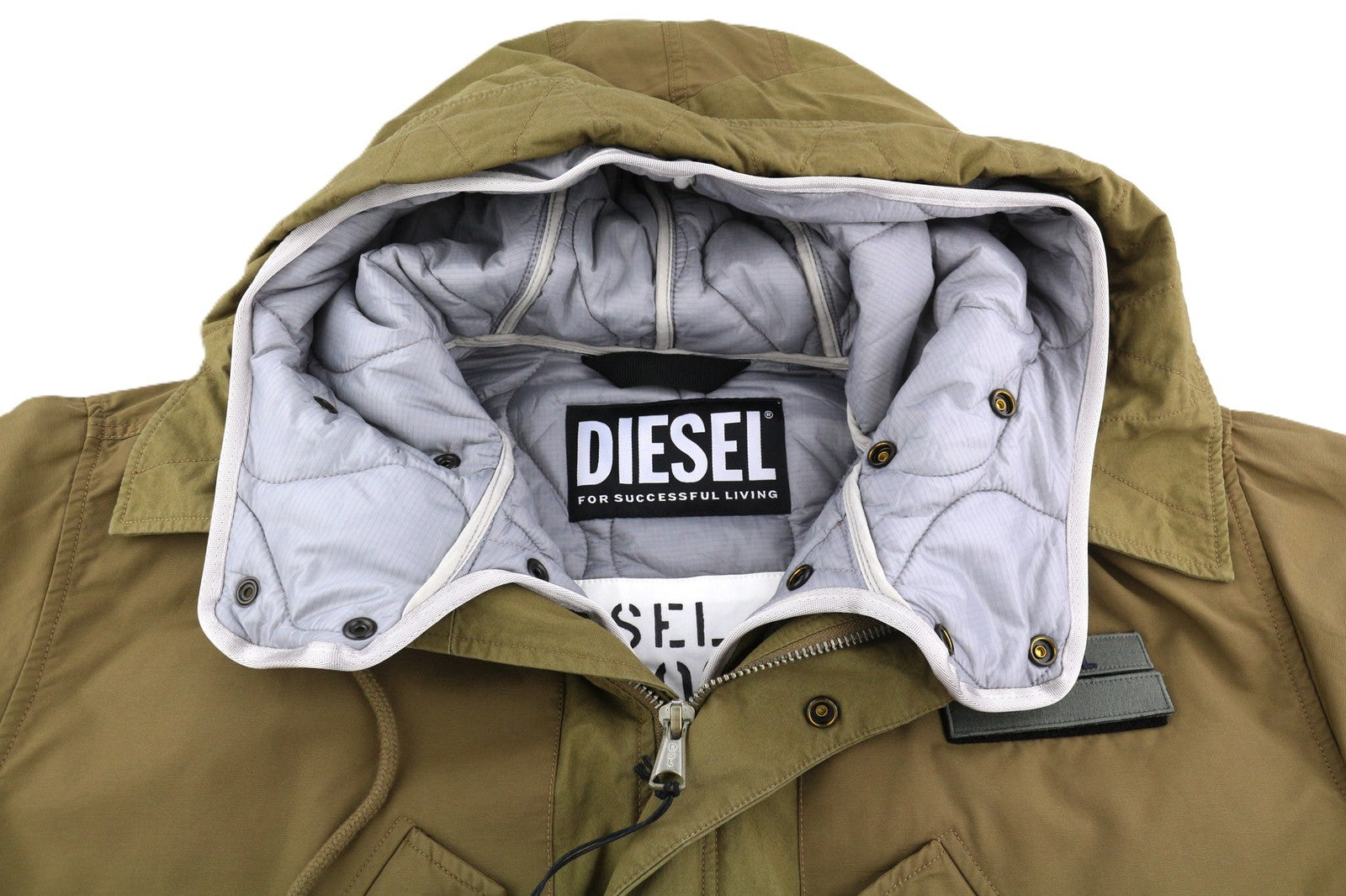 DIESEL W-Miles Mens Jacket M Parka Removable Lining Hooded Insulated RRP€475