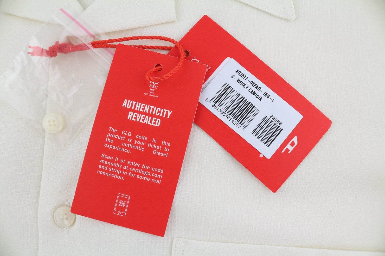 DIESEL S-Wooly vyriški marškinėliai L RRP 195 € vilnoniai marškinėliai su sagomis užsegamomis kišenėmis ir karpyta apykakle 