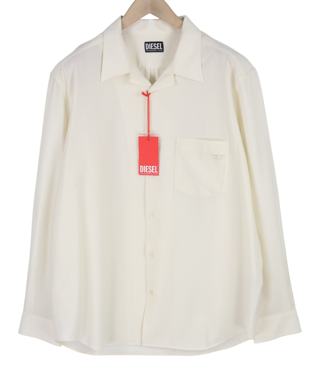 DIESEL S-Wooly vyriški marškinėliai XL RRP195 vilnoniai marškinėliai su sagomis užsegamomis kišenėmis ir įpjauta apykakle.