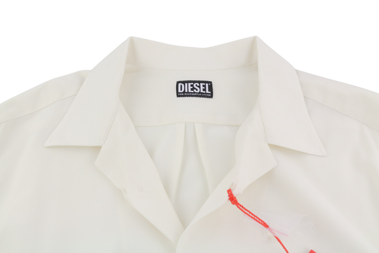 DIESEL S-Wooly vyriški marškinėliai XL RRP195 vilnoniai marškinėliai su sagomis užsegamomis kišenėmis ir įpjauta apykakle.