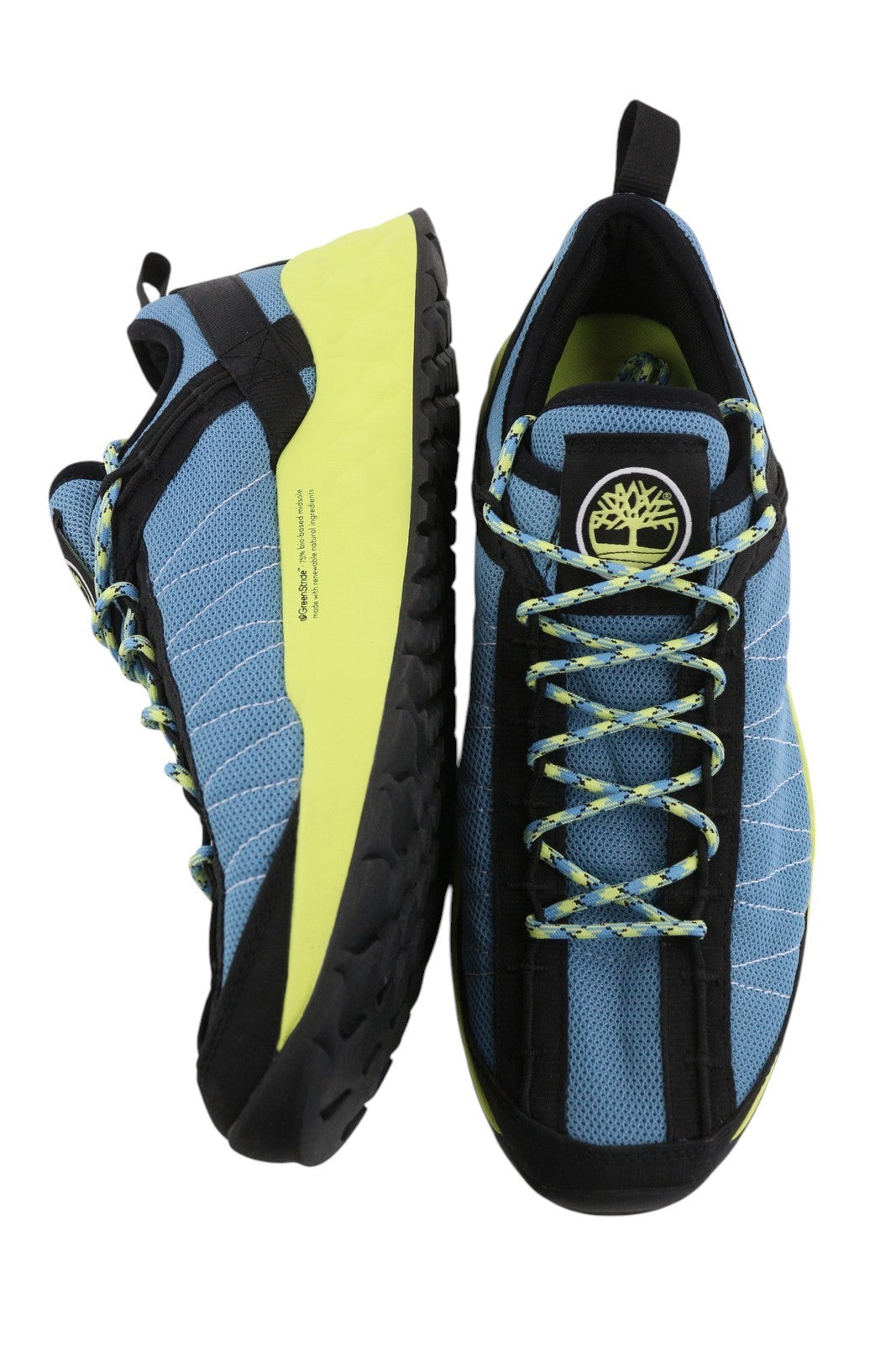 TIMBERLAND A29GY vyriški sportbačiai, EU43, mėlyni, žemapadžiai, su raišteliais, „Green Stride“. 