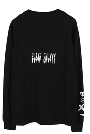 DIESEL T-Just-LS-Slits-B53 vyriški marškinėliai su juodu megztiniu ir apvalia apykakle, 3XL dydžio 