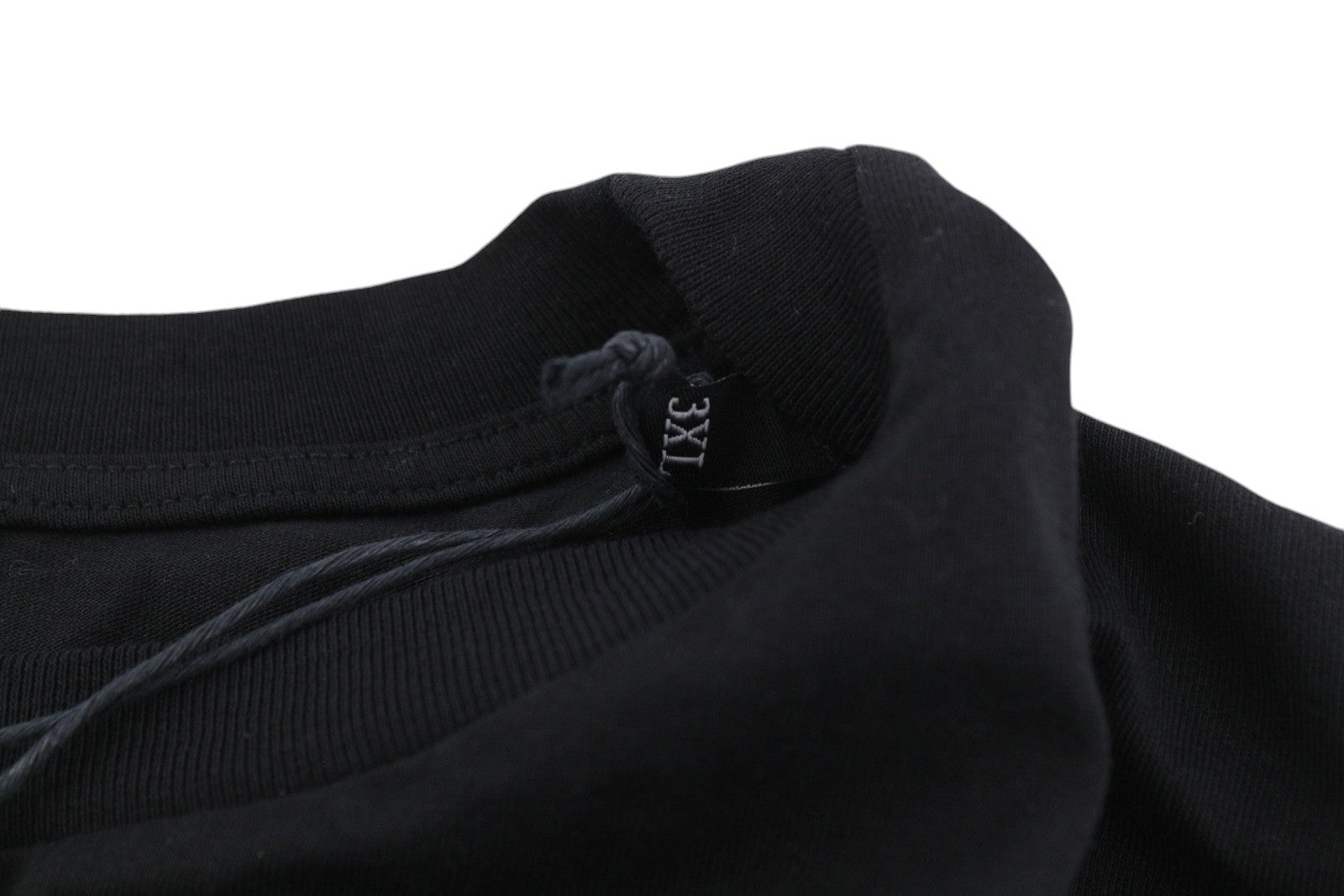 DIESEL T-Just-LS-Slits-B53 vyriški marškinėliai su juodu megztiniu ir apvalia apykakle, 3XL dydžio 