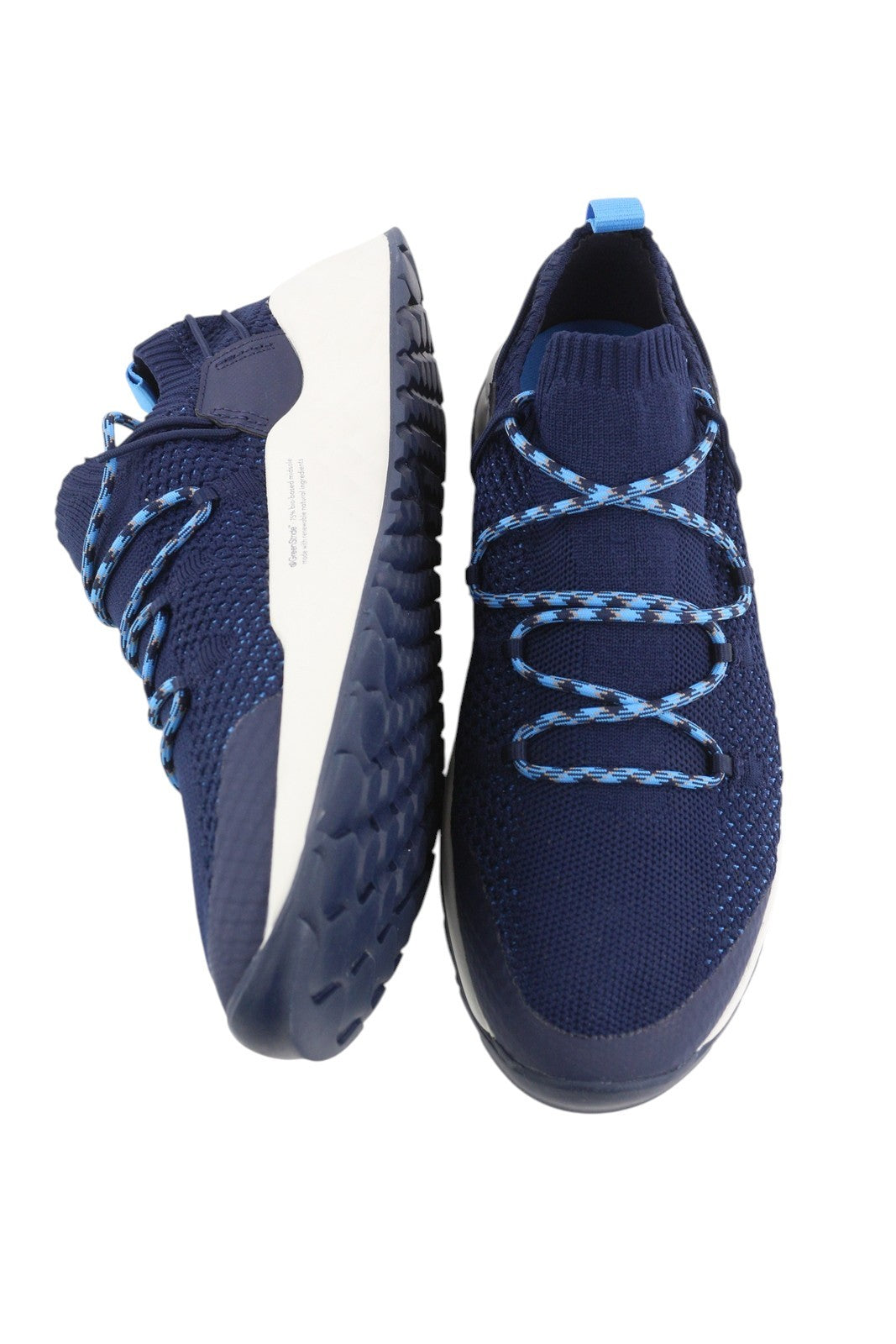 TIMBERLAND A2DBT vyriški sportbačiai, 41.5 dydis, mėlyni, žemi, migdolų spalvos, „Green Stride“ 