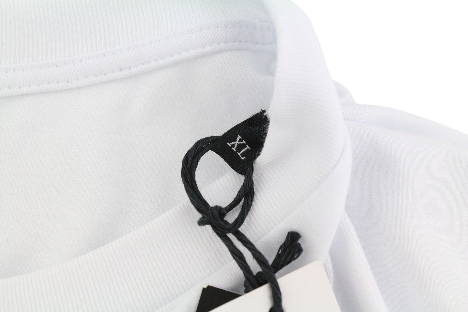 DIESEL T-Just-LS-Slits-B53 vyriški marškinėliai, XL dydžio, balti, megztiniai su apvalia apykakle