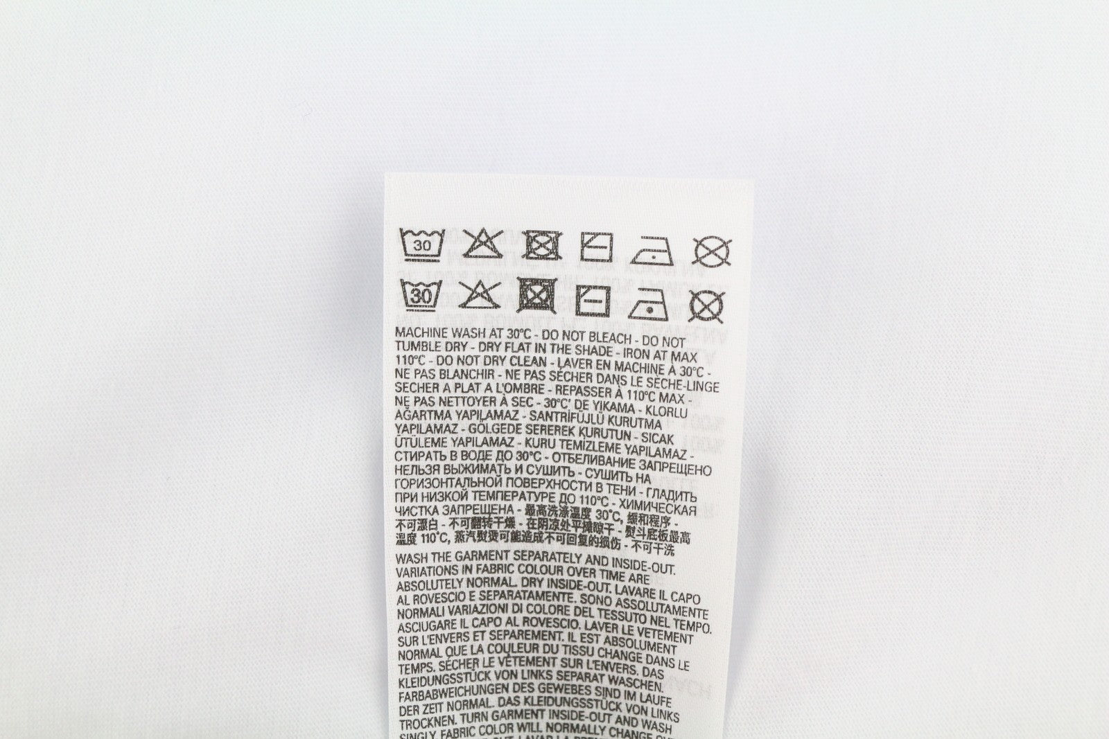 DIESEL T-Just-LS-Slits-B53 vyriški marškinėliai L su baltu megztiniu ir apvalia apykakle 