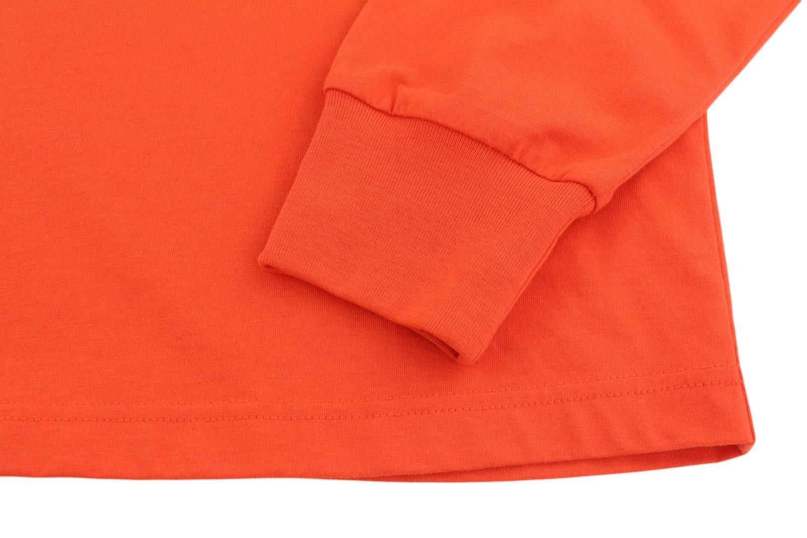 DIESEL T-Just-LS-E6 vyriški marškinėliai L dydžio oranžiniai su ilgomis rankovėmis ir apvalia apykakle 