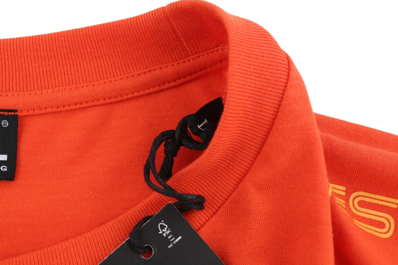 DIESEL T-Just-LS-E6 vyriški marškinėliai L dydžio oranžiniai su ilgomis rankovėmis ir apvalia apykakle 