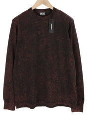 DIESEL T-Glyn vyriški marškinėliai ilgomis rankovėmis, 2XL dydžio, su rūgštimi skalbto efekto apvalia apykakle, RRP 125 € 