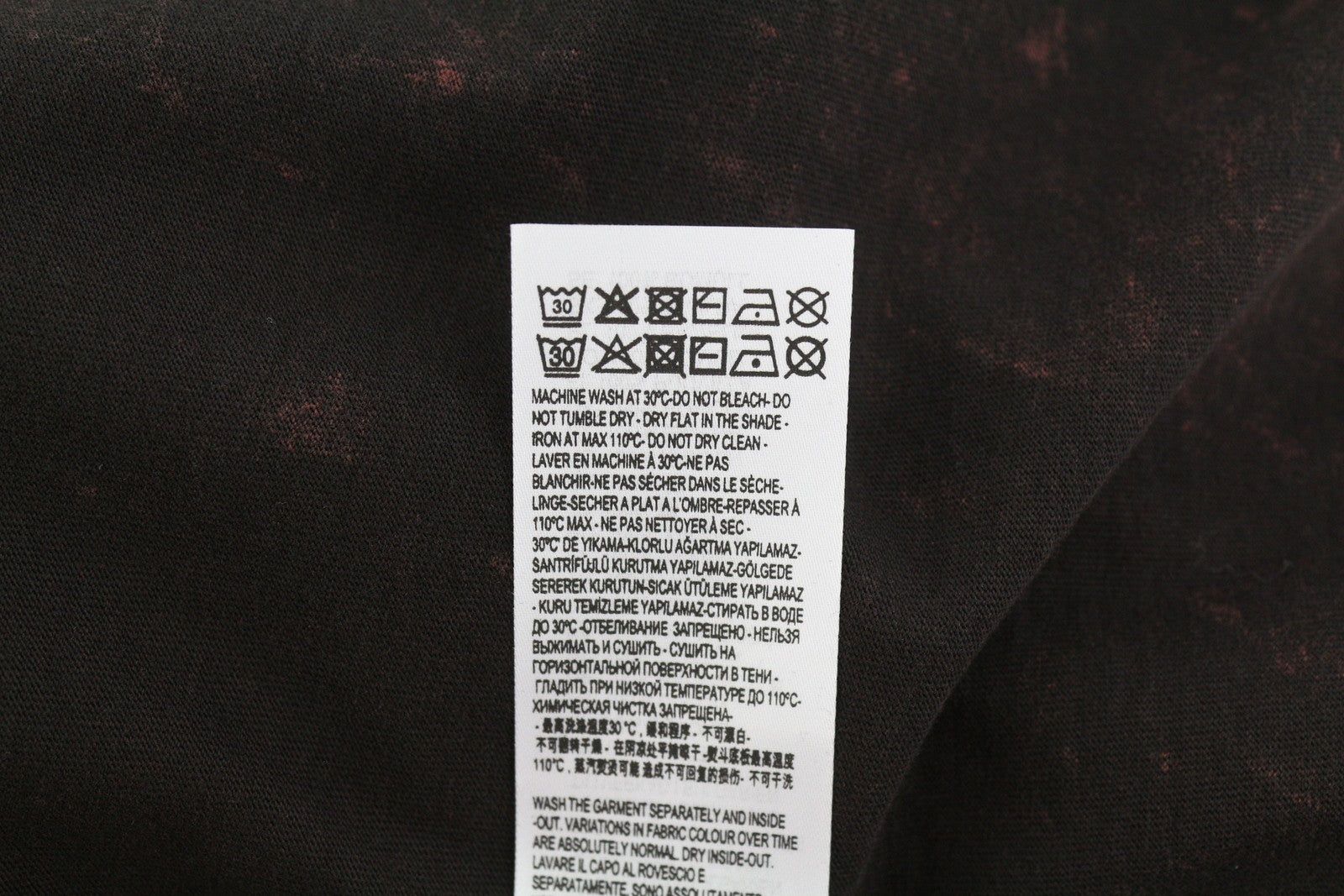 DIESEL T-Glyn vyriški marškinėliai ilgomis rankovėmis, 2XL dydžio, su rūgštimi skalbto efekto apvalia apykakle, RRP 125 € 