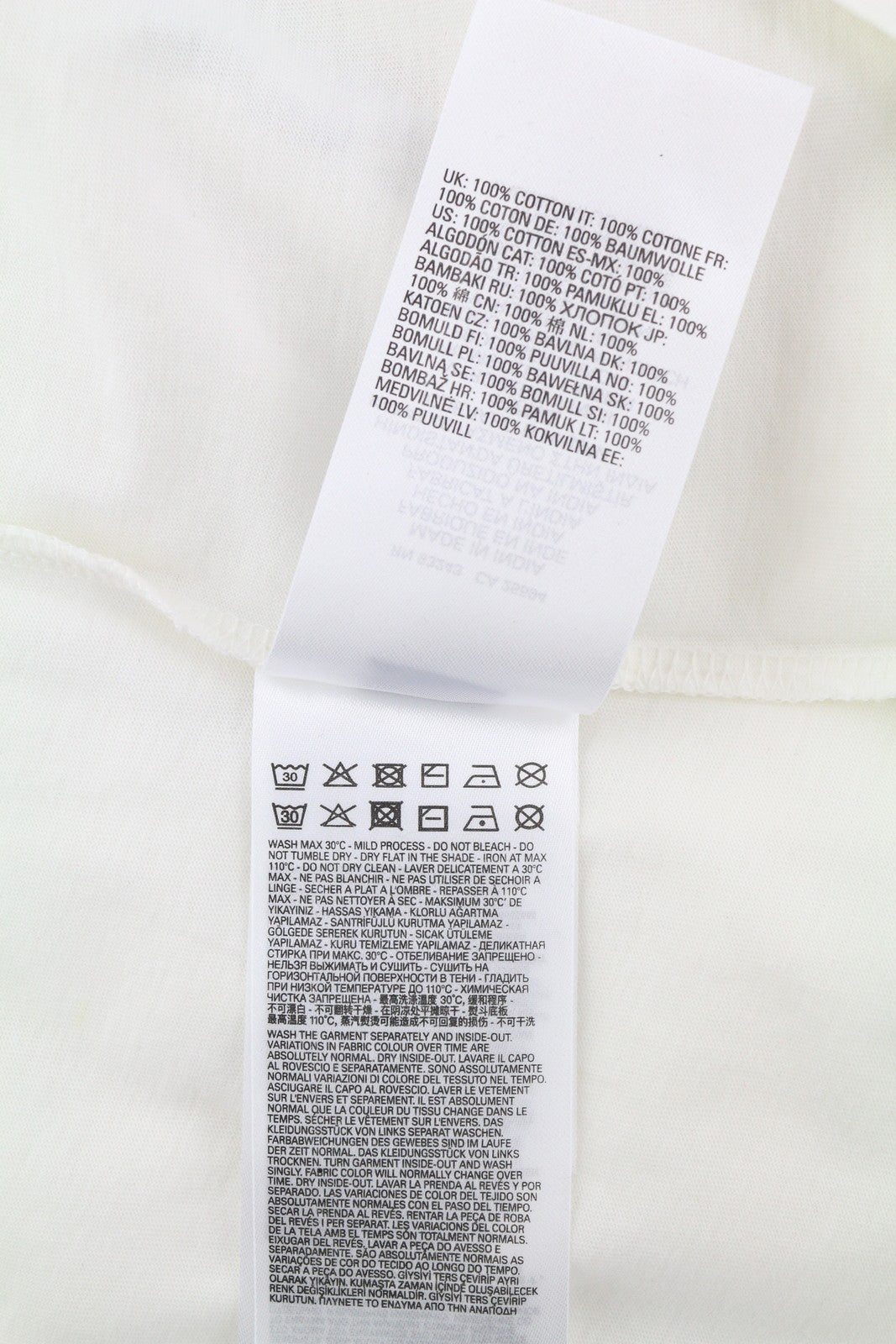 DIESEL T-Diegor-C16 vyriški marškinėliai L dydžio, balti, trumpomis rankovėmis, apvalia kaklo iškirpte, trikotažo spalvos. 