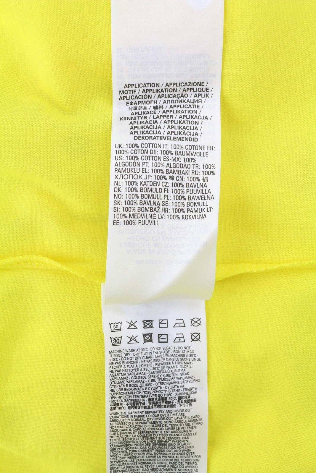 DIESEL T-Diegor-Div vyriški marškinėliai M geltoni trumpomis rankovėmis, apvalia apykakle, trikotažinis 