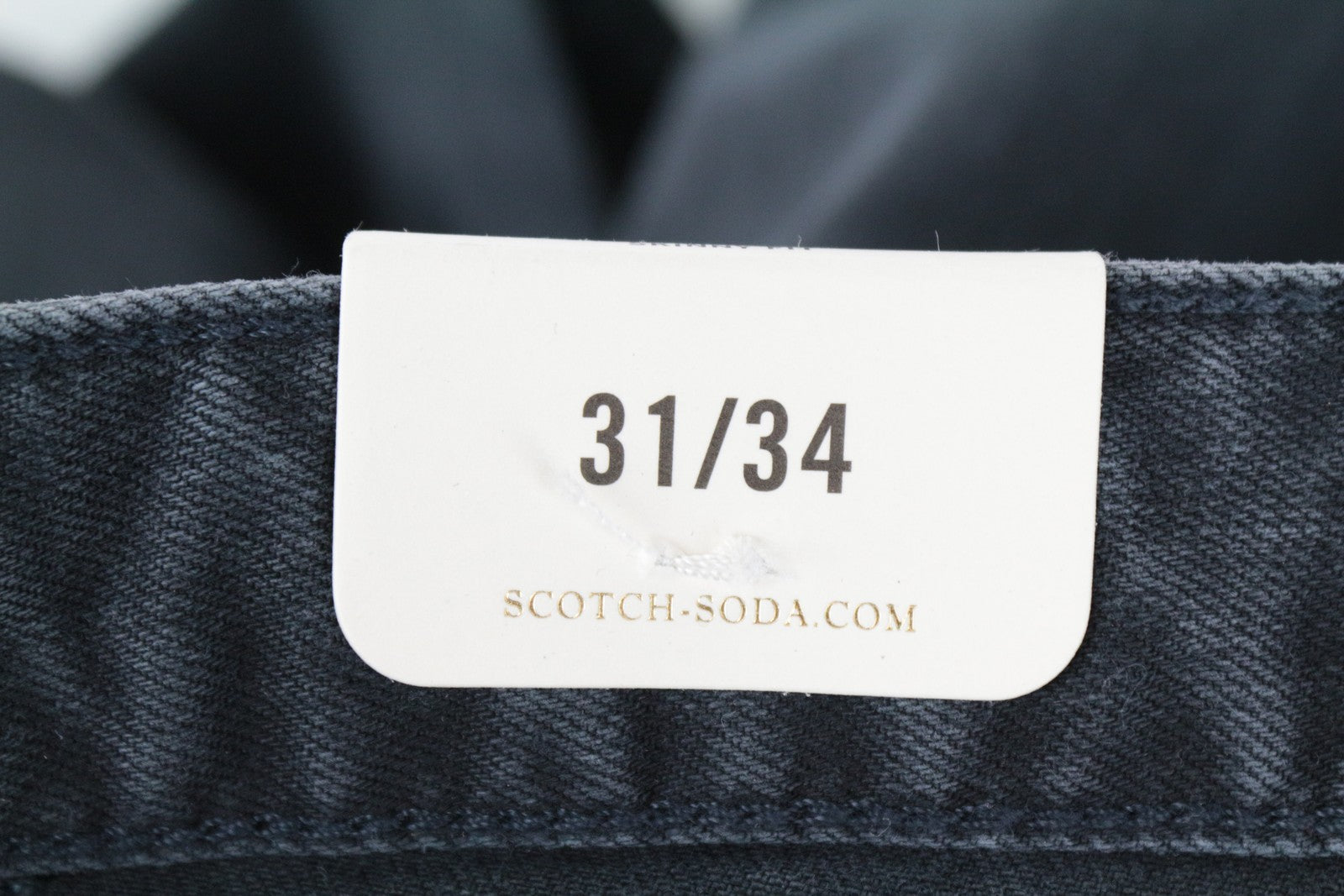 SCOTCH &amp; SODA Pike vyriški pilki aptempti džinsai W31/L34 su plėšytais užtrauktuku ir tampriu audiniu 