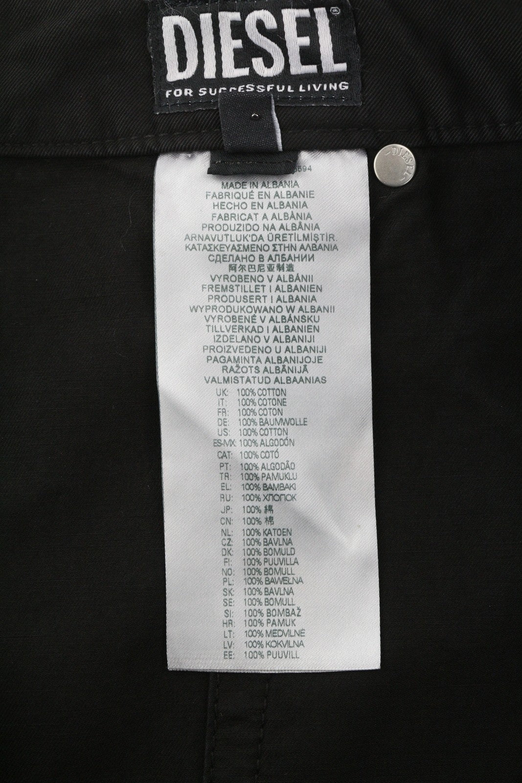 DIESEL O-Beige moteriškas sijonas W29 juodas dryžuotas mini sijonas su sagomis, rekomenduojama kaina 150 € 