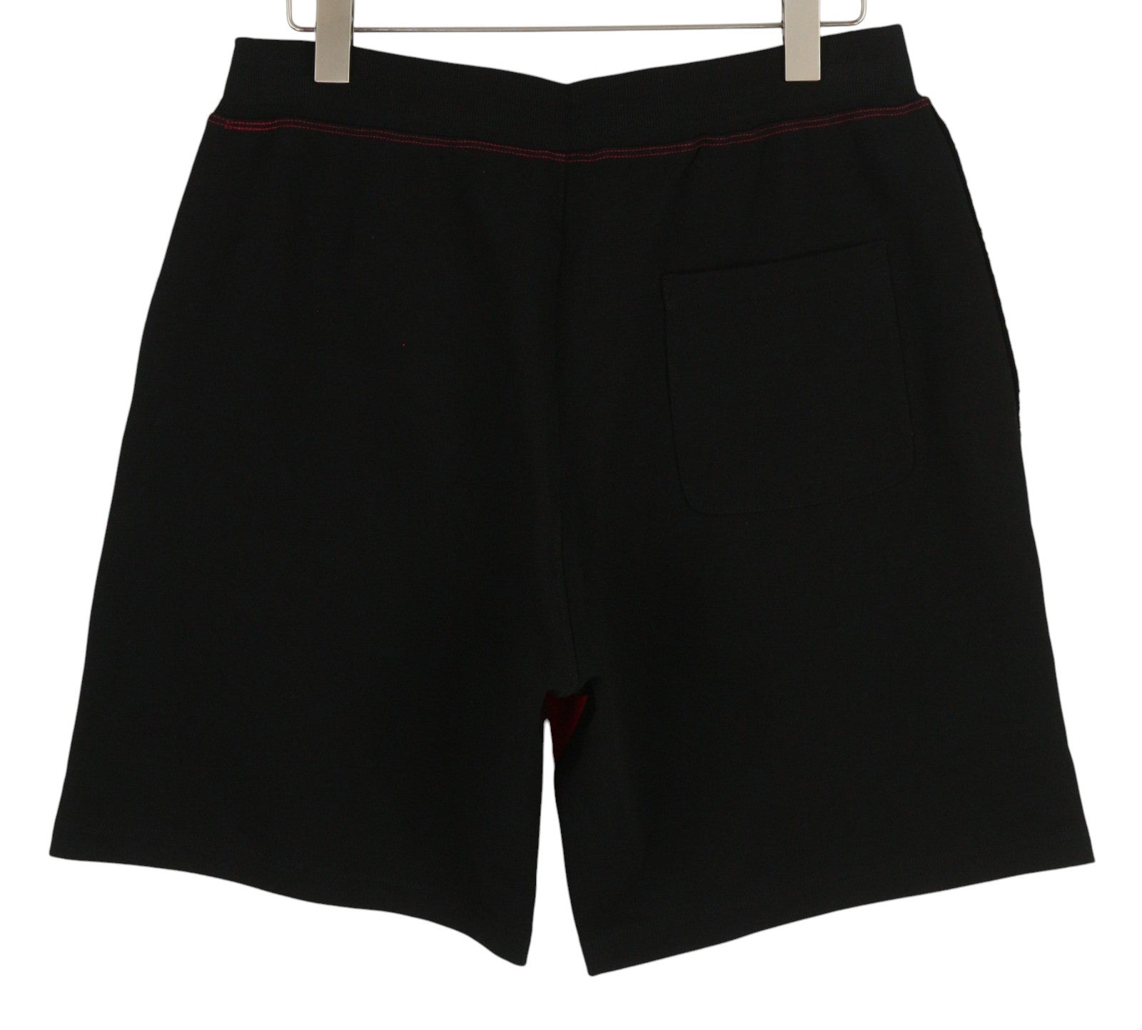 DIESEL P-Mustin Mens Shorts XL Red Printed Sweat Elastic Waist Pocket RRP€125