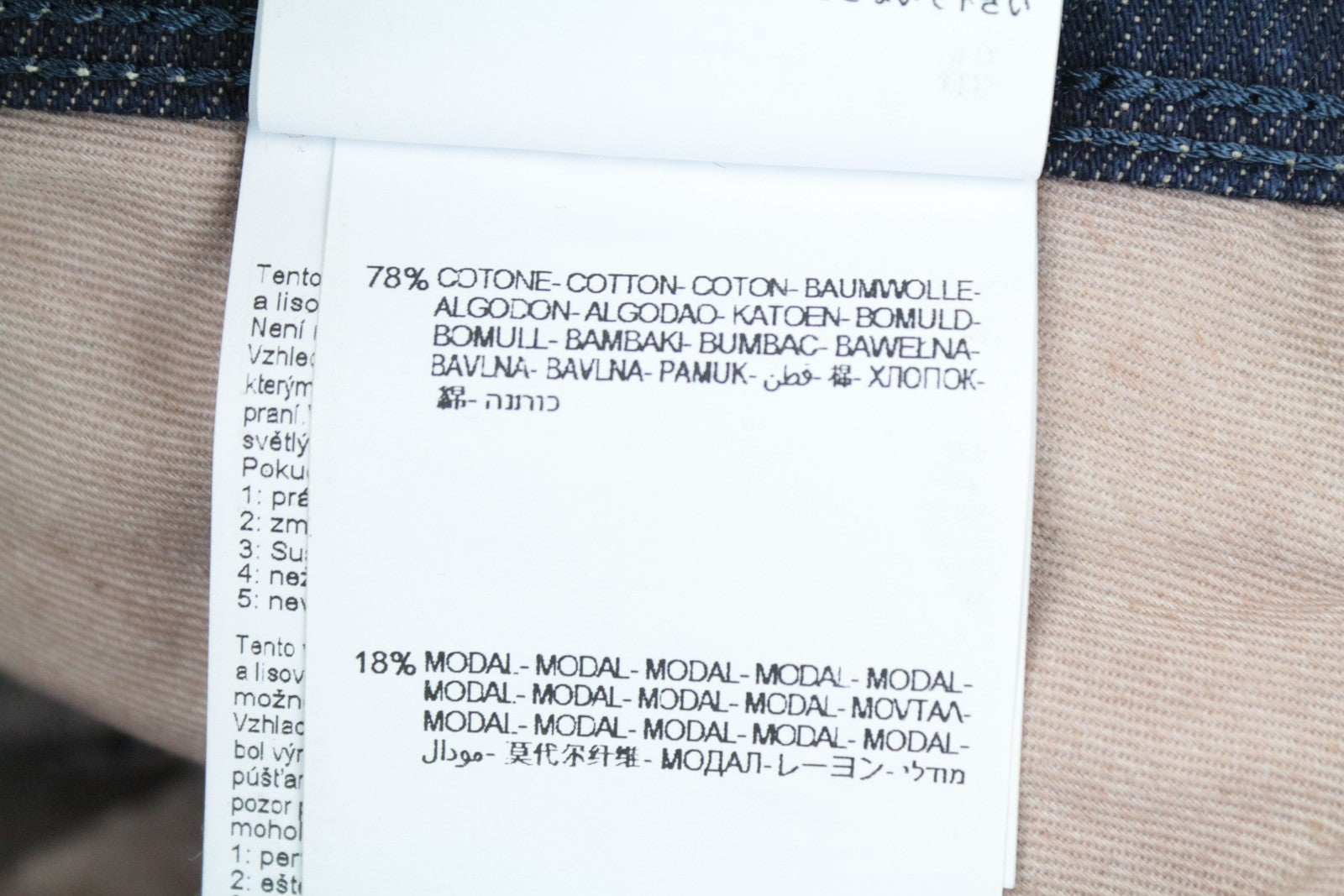 REPLAY Anbass vyriški W30/L32 tamsiai mėlyni, ploni, tamprūs džinsai su išblukusiu užtrauktuku 