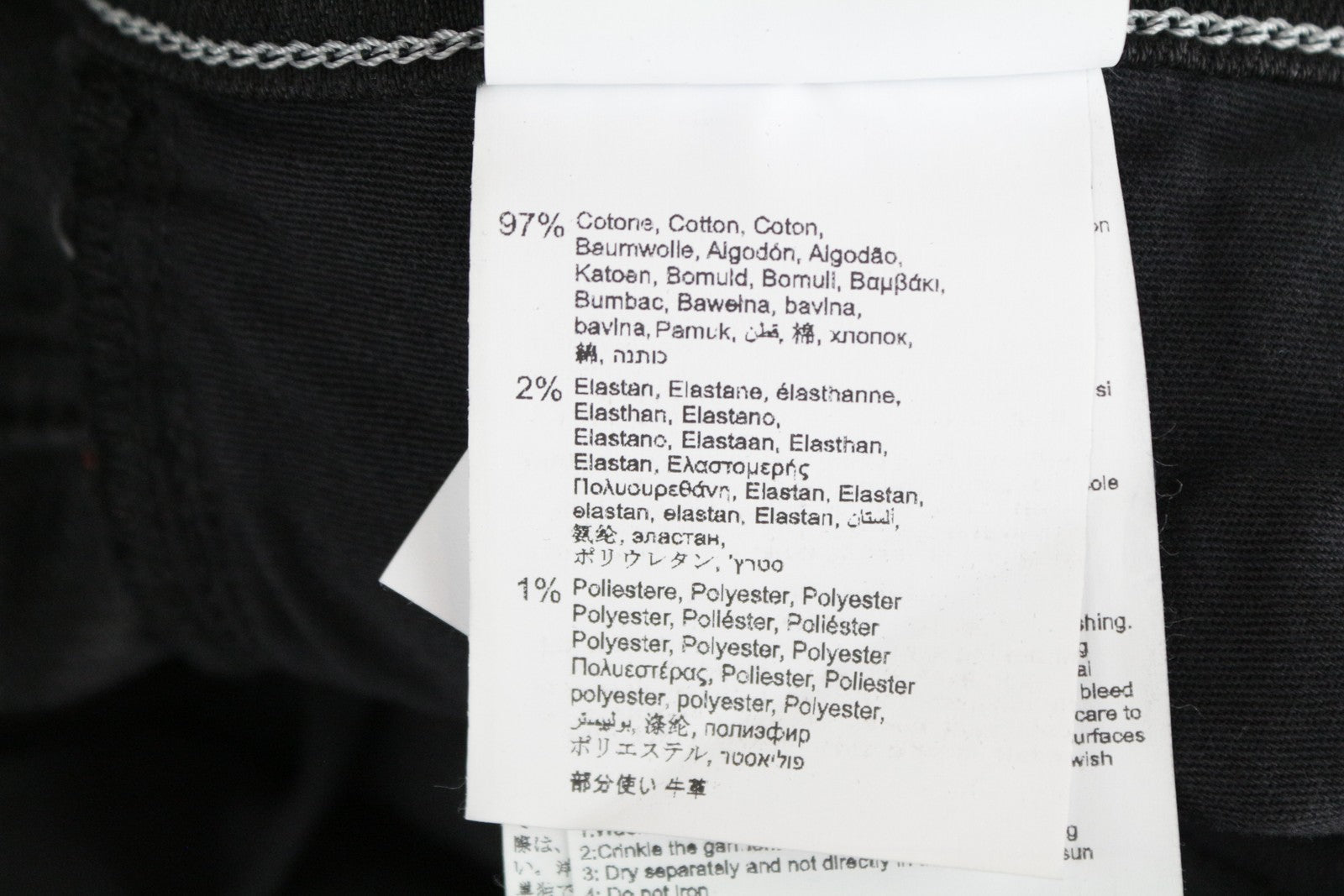 REPLAY Grover vyriški W30/L34 tamsiai pilki Selvedge džinsai su sagomis, tiesaus kirpimo 