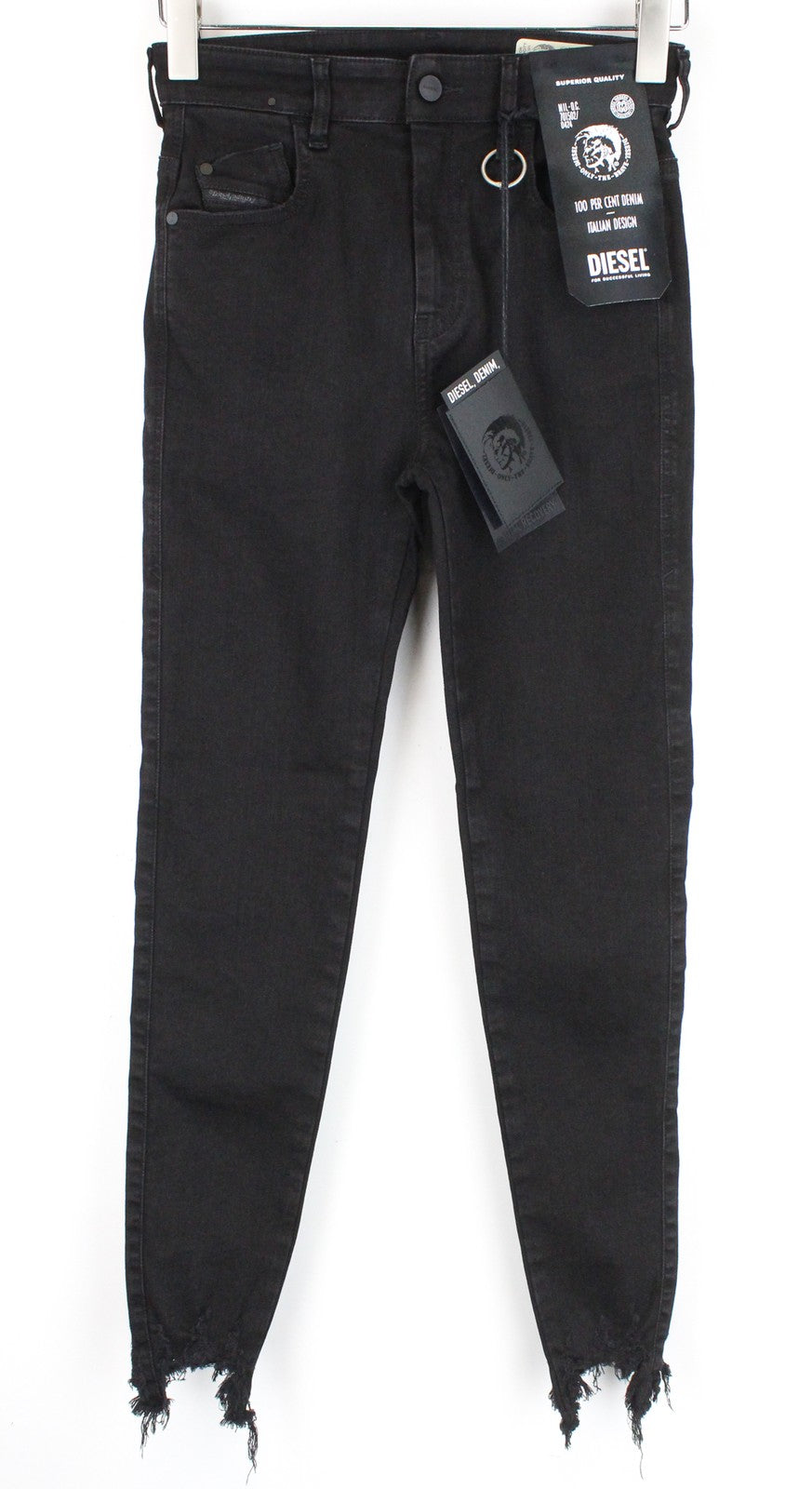 DIESEL Slandy 085AV moteriški W25/L30 itin ploni aptempti džinsai su apnašomis 