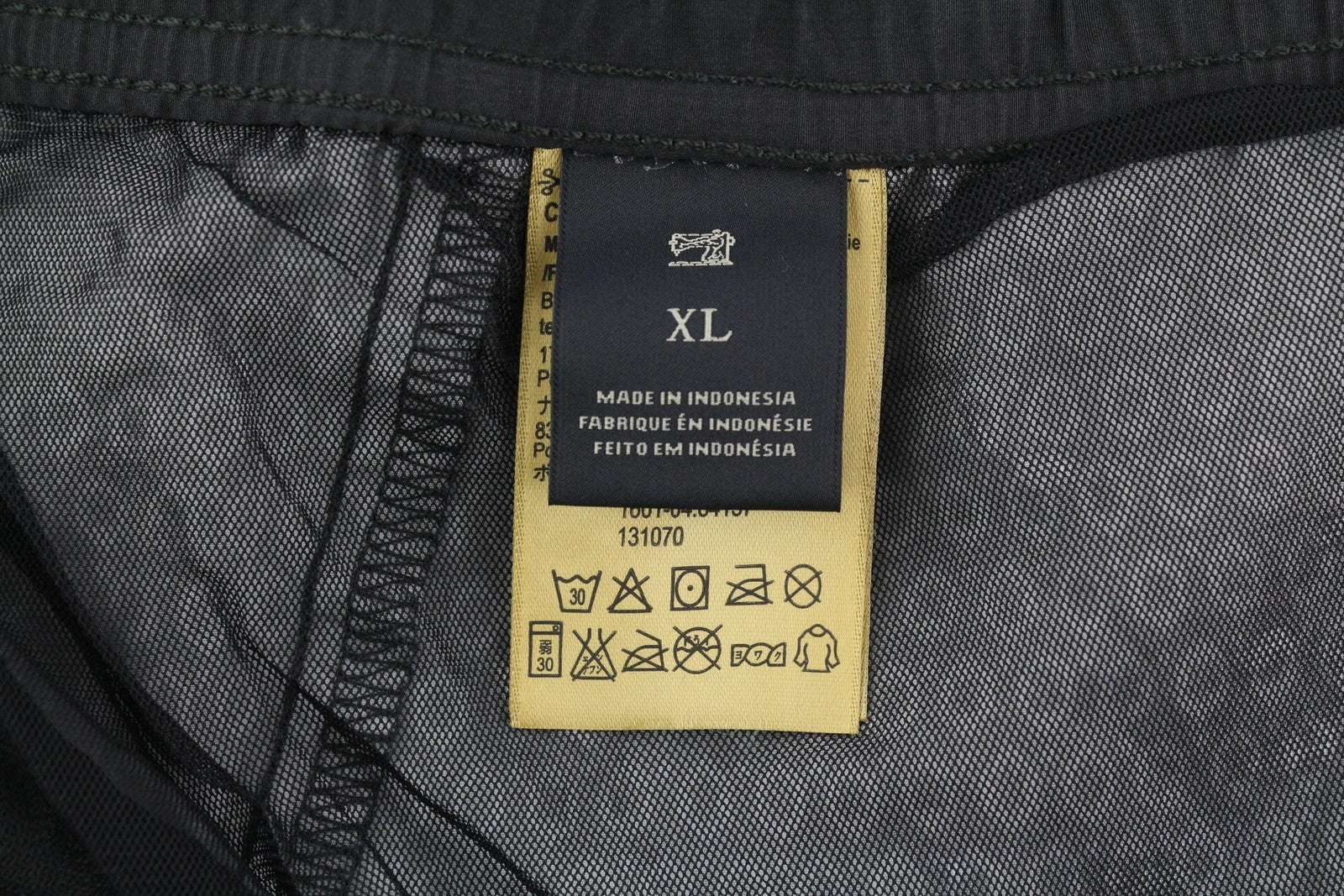 SCOTCH &amp; SODA vyriški maudymosi kostiumėliai XL dydžio pilki raštuoti tinkliniai paplūdimio apatinukai su elastingu juosmeniu 