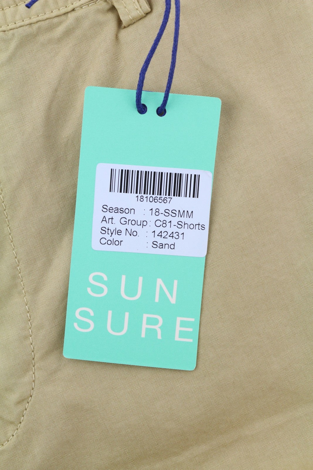 SCOTCH & SODA Men Shorts ~W33 Brown Chino Zip Fly 5-Design Pockets Logo Casual