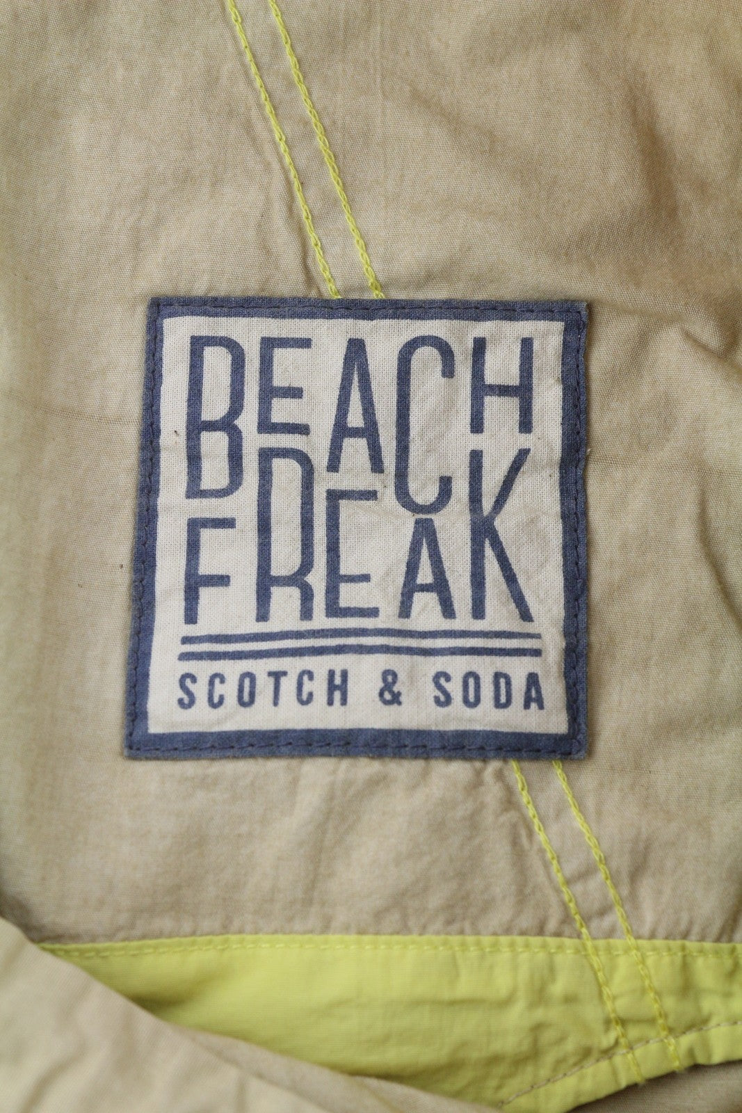 SCOTCH & SODA Men Shorts ~W33 Brown Chino Zip Fly 5-Design Pockets Logo Casual