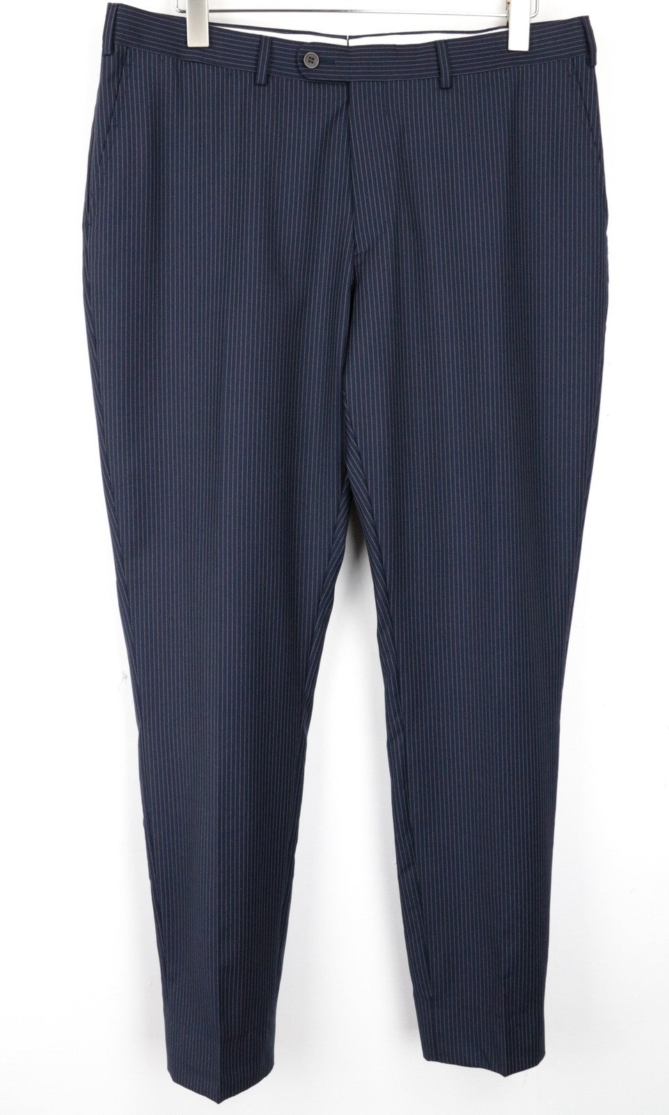 SUITSUPPLY Blue Line Brescia Men's Trousers UK36R Wool Striped Straight Fit