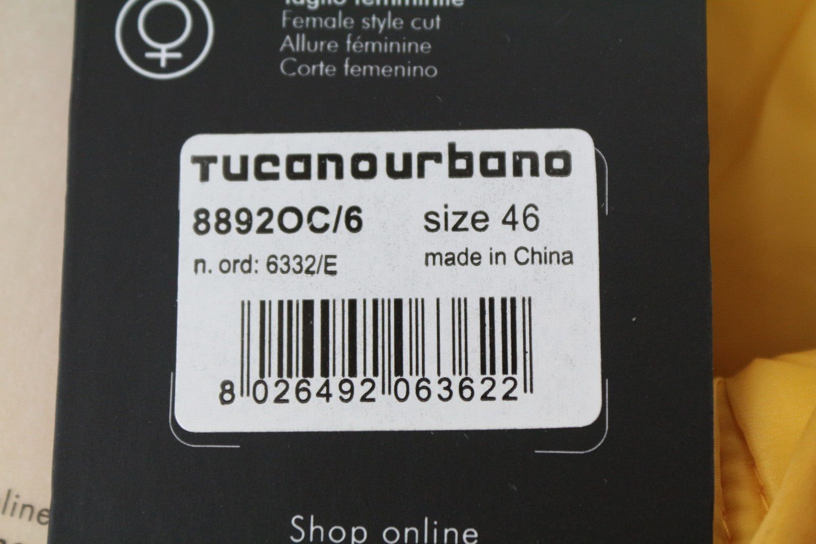 TUCANO URBANO Hot Dan moteriška liemenė EU46 paminkštinta geltona motociklininkų neperpučiama viršutinių drabužių parduotuvė 