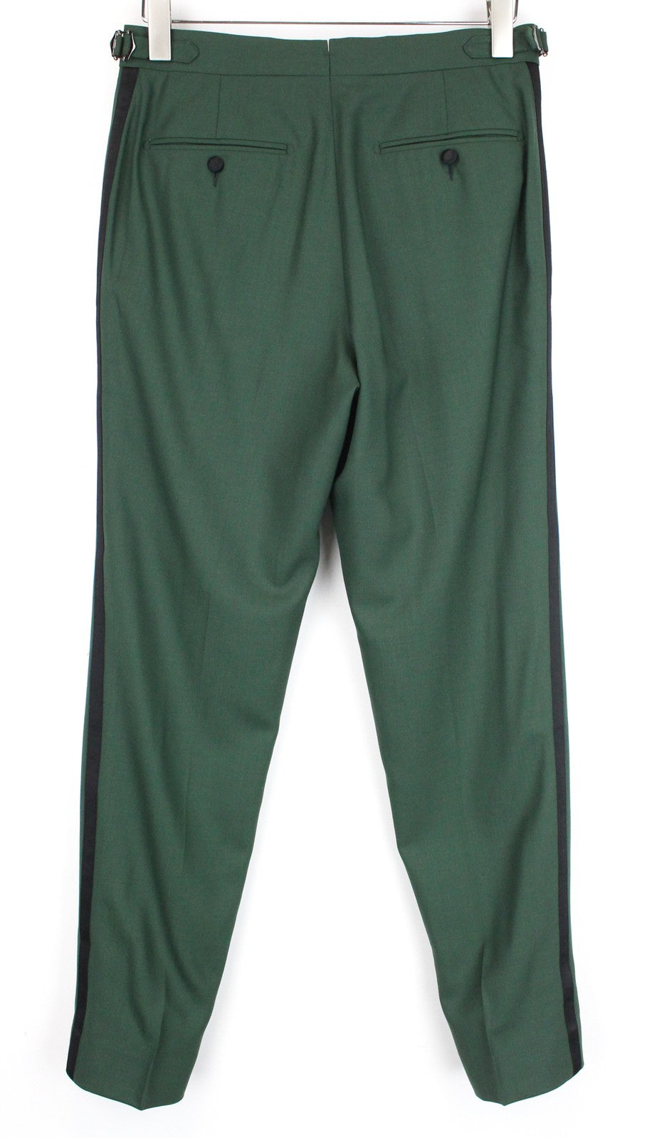 SUITSUPPLY La Spalla Men's Suit UK36R Twill Green Wool Shawl Lapel 2 Piece Set