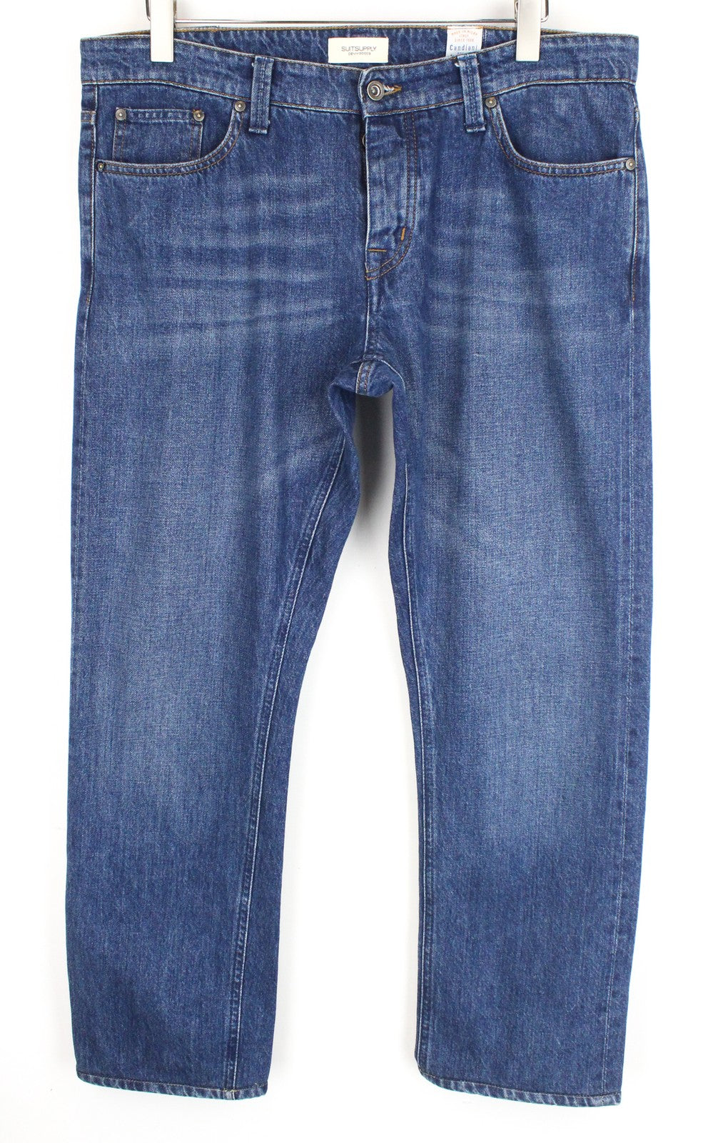 SUITSUPPLY Selvedge Denim Goods Men's Jeans W35/L34 Straight Blue Washed Out