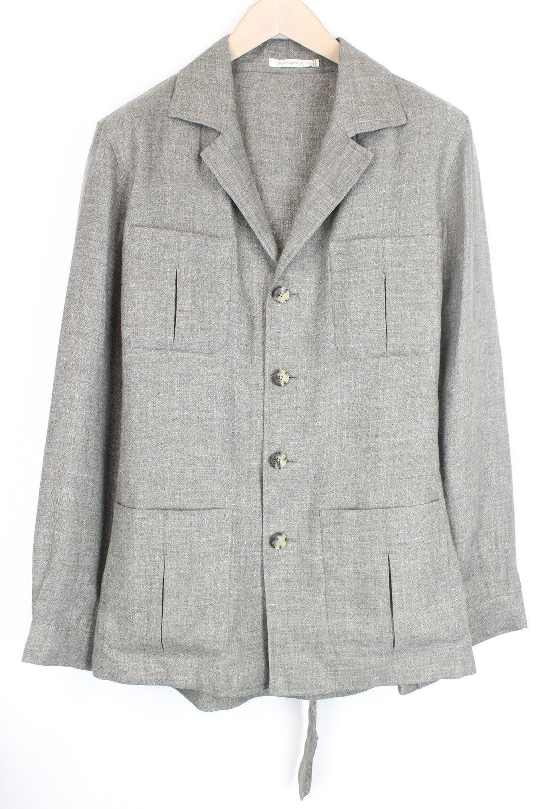 SUITSUPPLY vyriška striukė „Shara Pocket“ su pamušalu, UK38R, pilka 