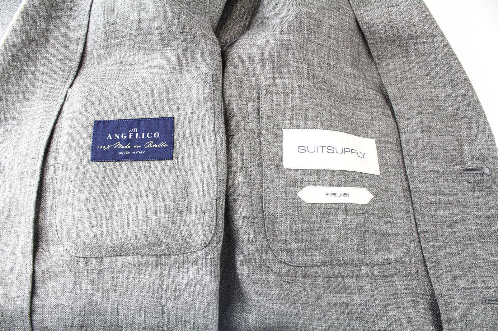 SUITSUPPLY vyriška striukė „Shara Pocket“ su pamušalu, UK38R, pilka 